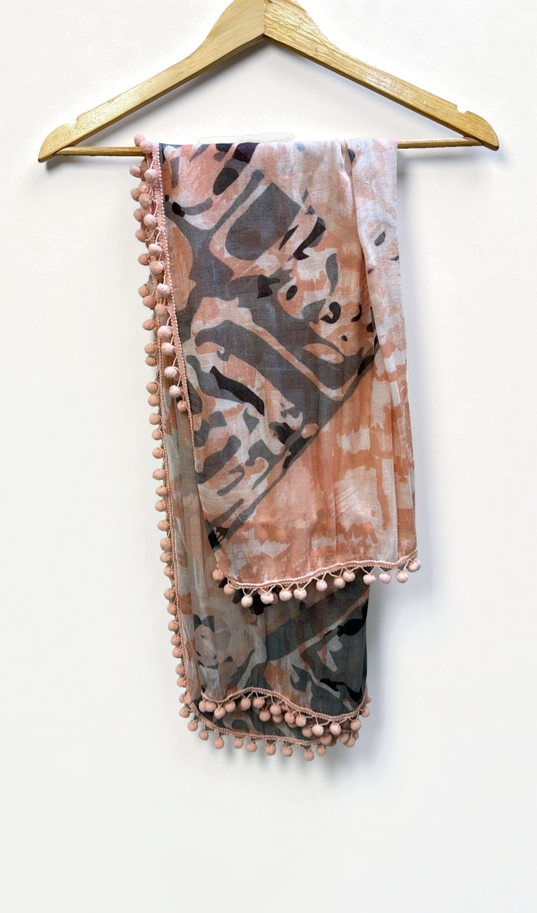 Mimco Pink Patterned Scarf O/S
