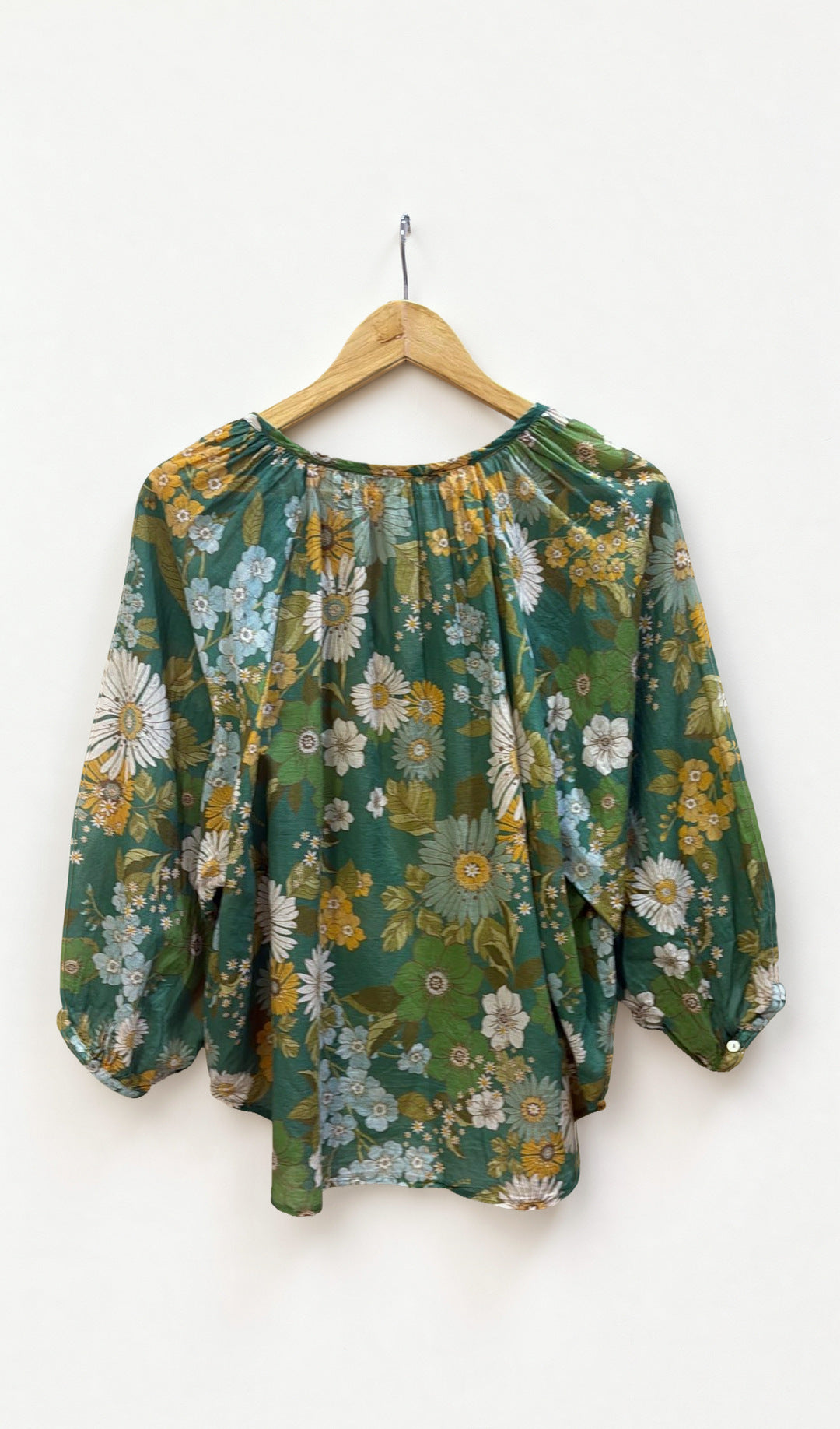 Odd Molly Green Floral Blouse 2