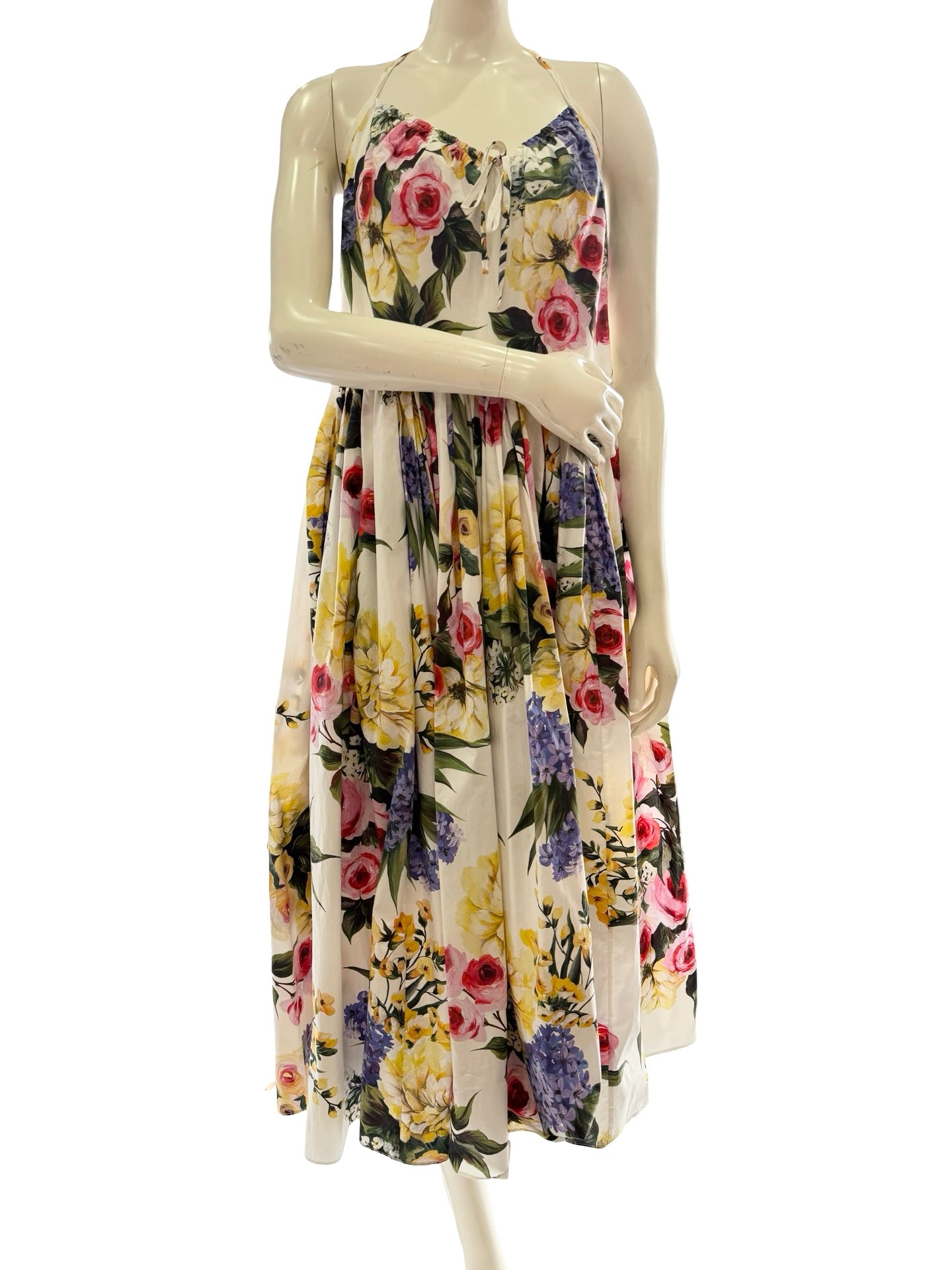 Dolce & Gabbana Mltclr Floral Dress 44