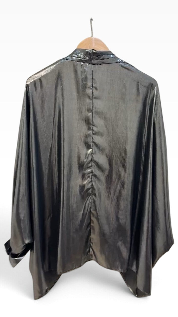 Joseph Ribkoff Silver Blouse S