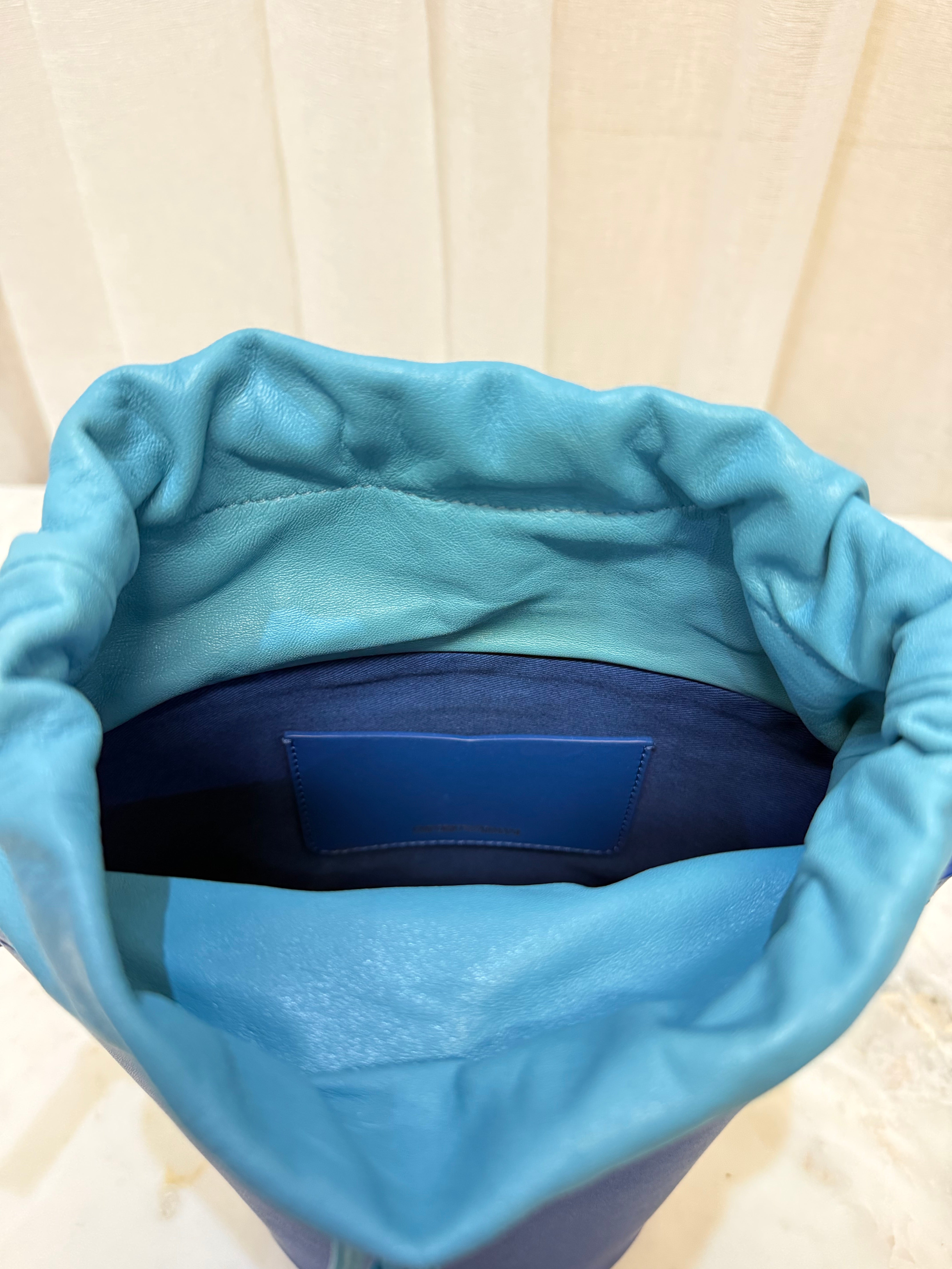Emporio Armani 1981 Blue Bucket Crossbody bag