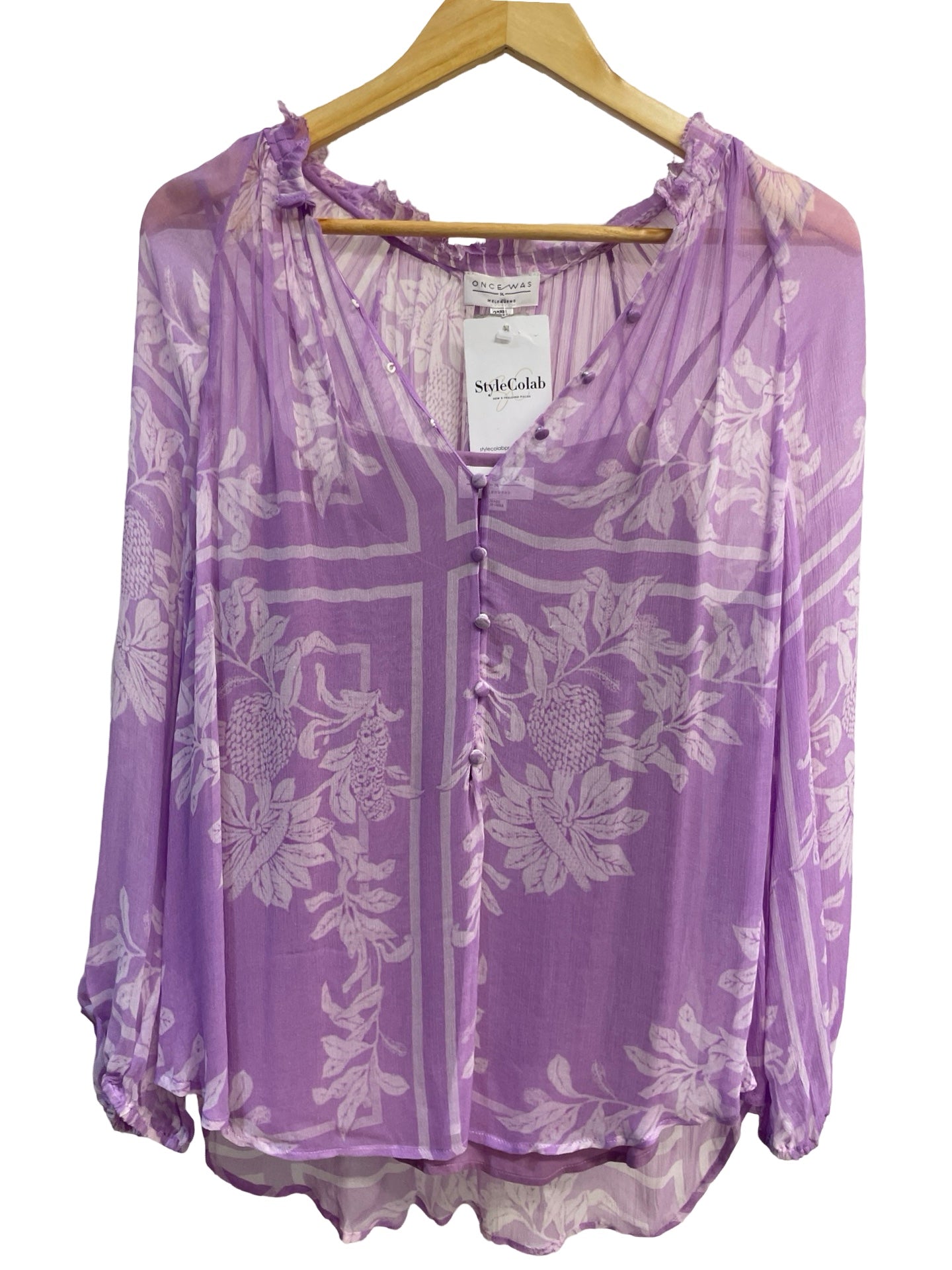 Once Was Purple Blouse 2 NWT