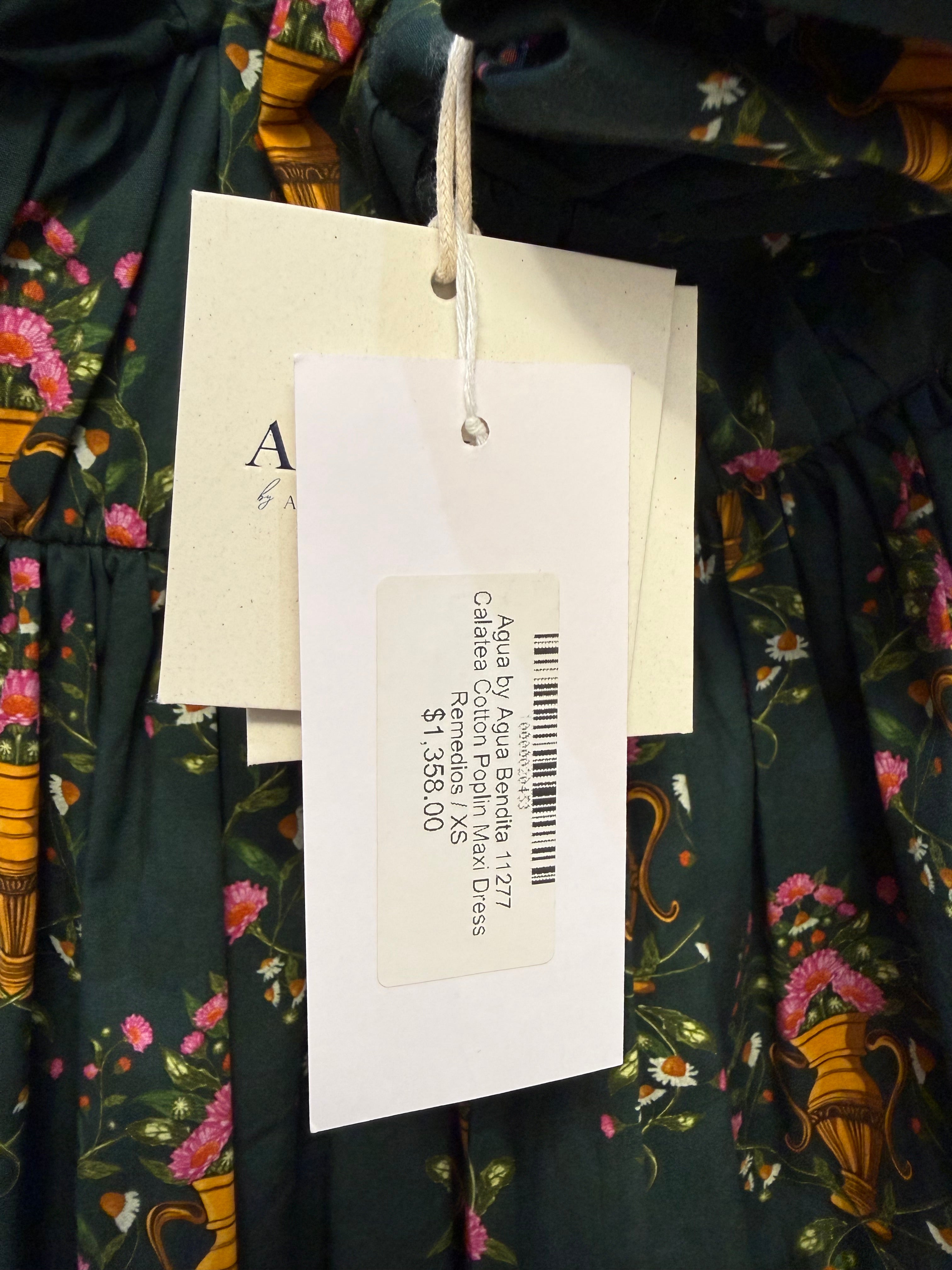 Agua Bendita Maxi Dress XS BNWT