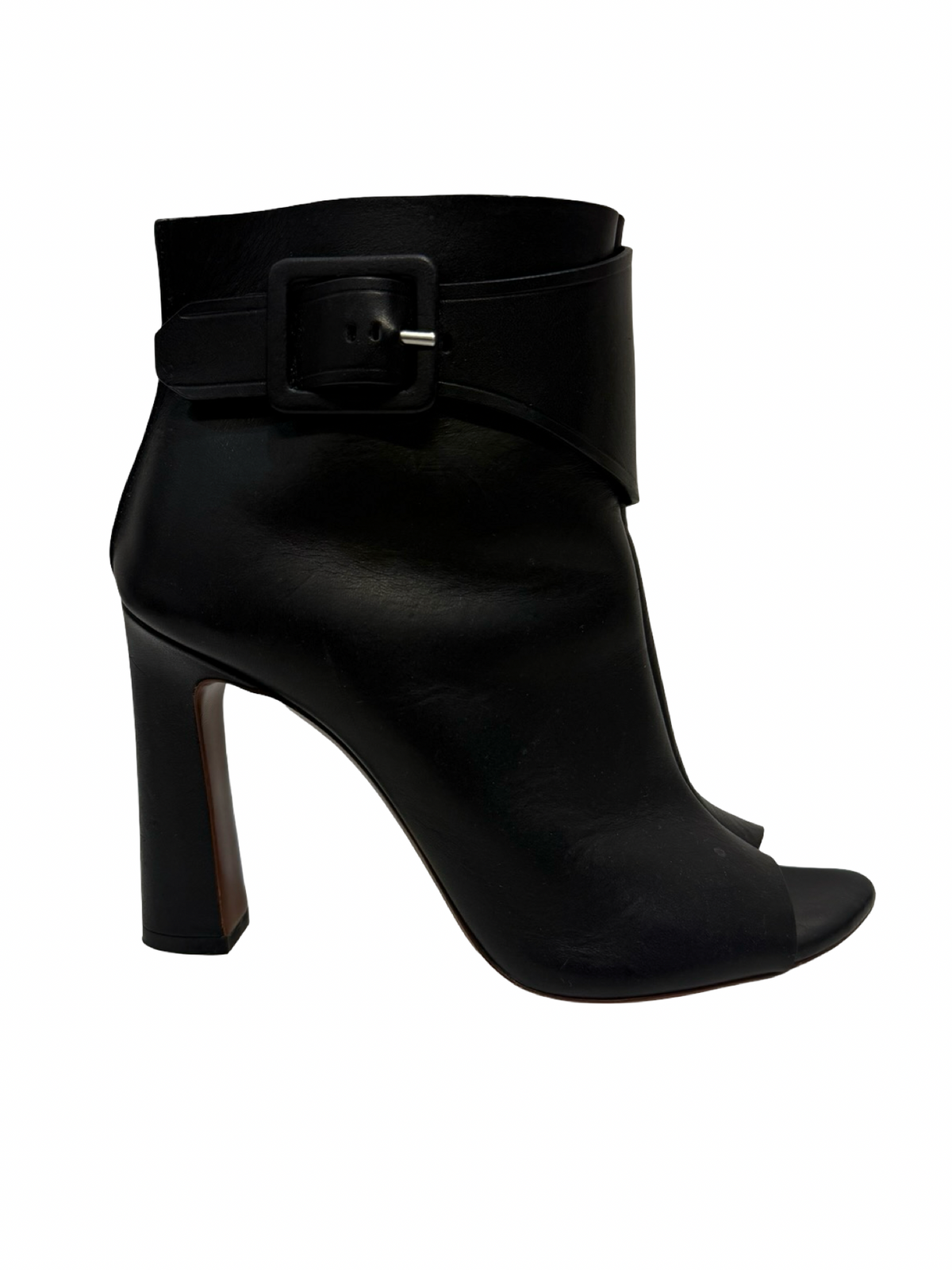 Proenza Schouler Black Peep Toe Boots 37 WB
