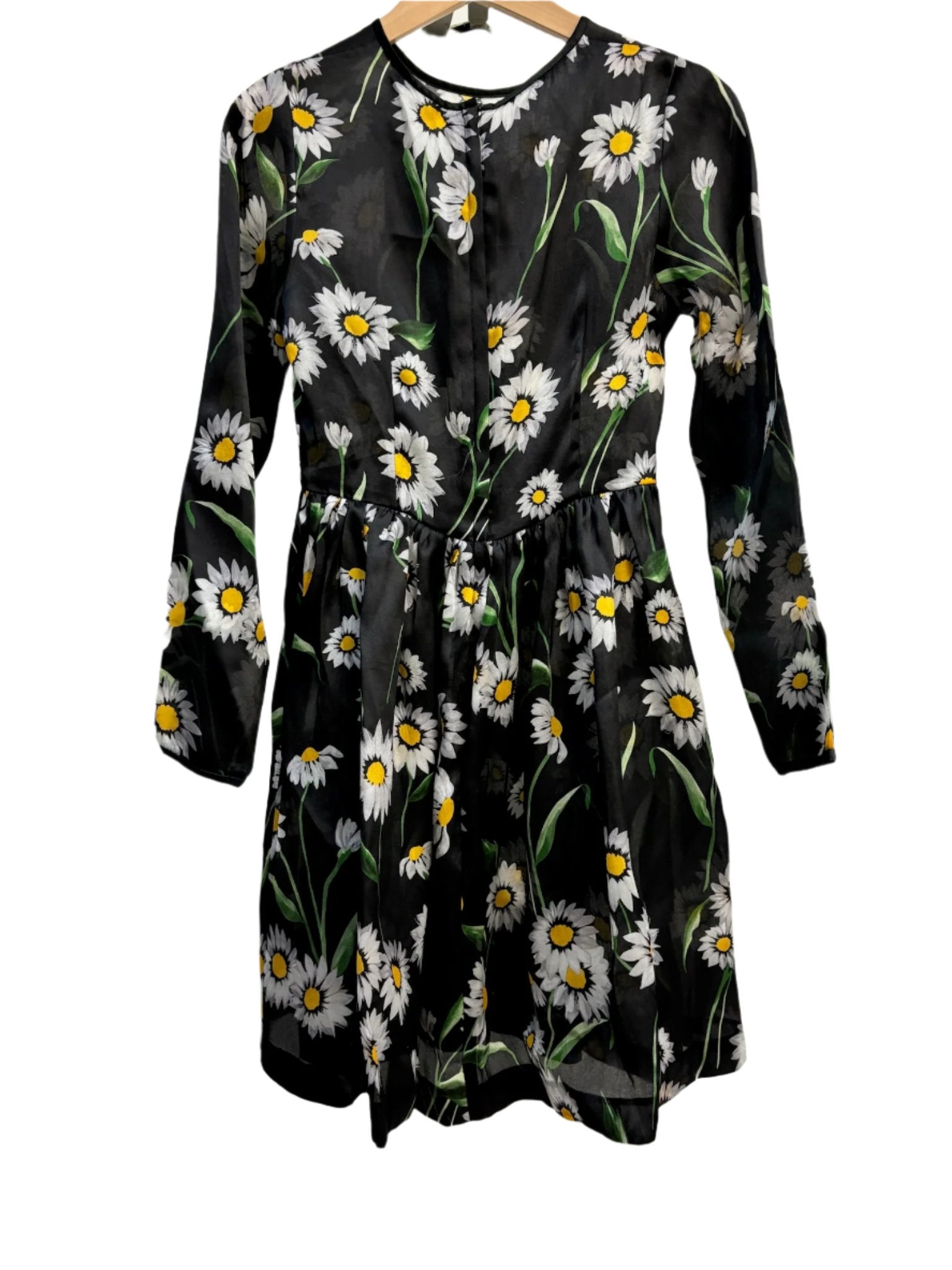 Dolce & Gabbana Black Daisy Dress 8