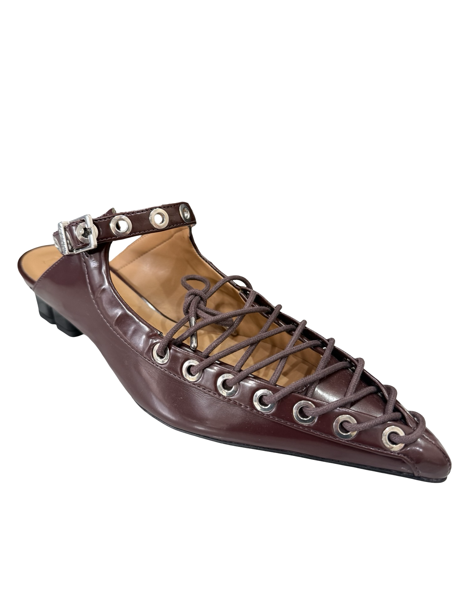 Ganni Brown Mule 38