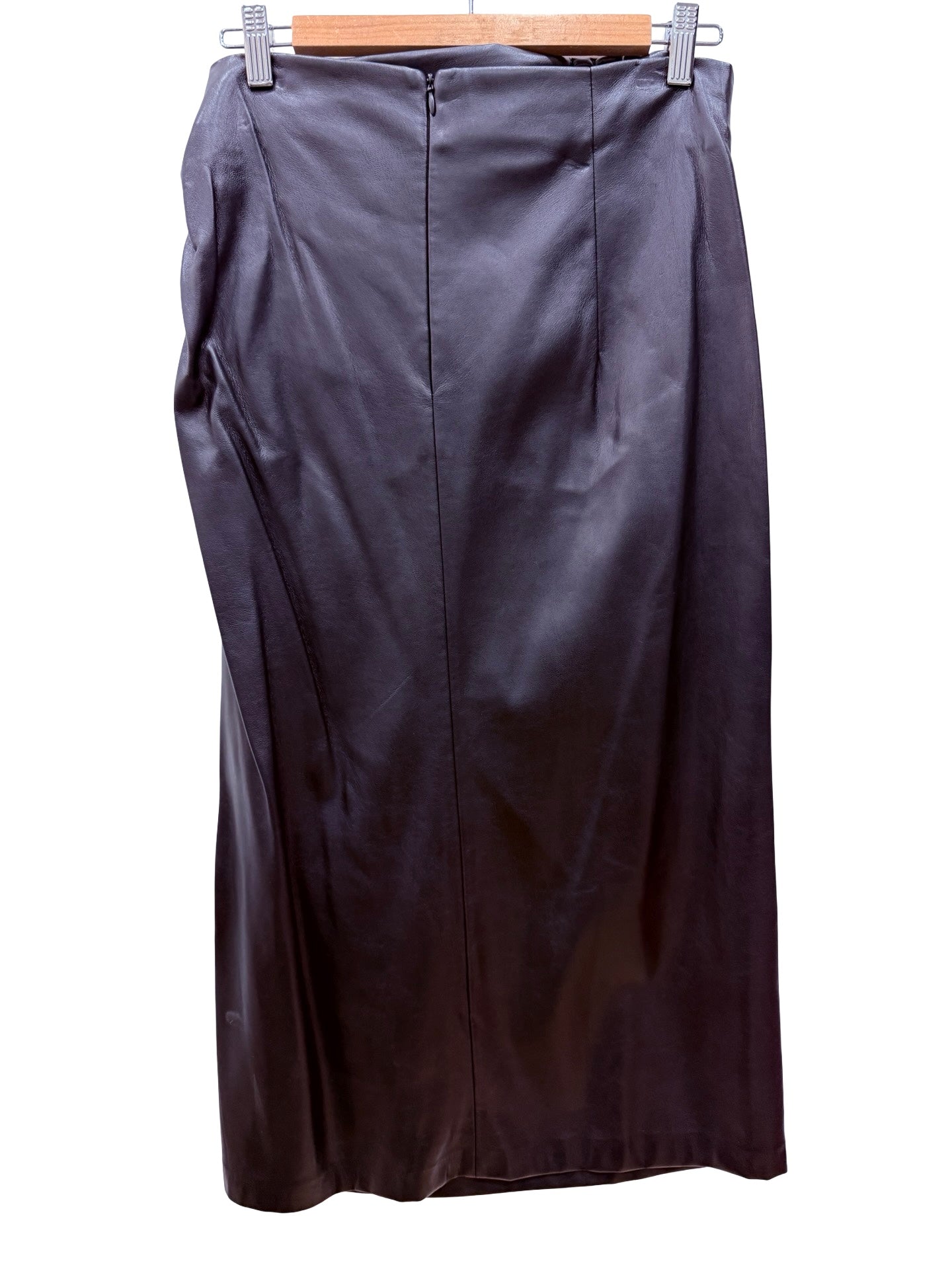 Zara Black Pleather Skirt L
