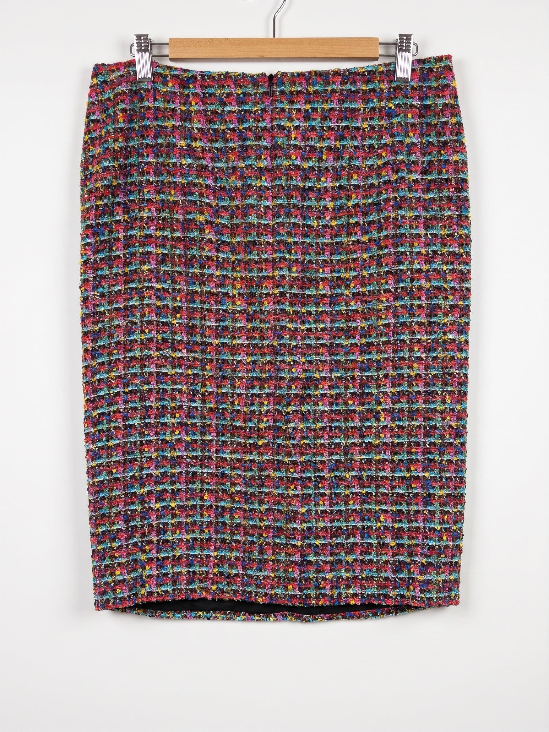 Escada Multicolor Tweed Skirt 38