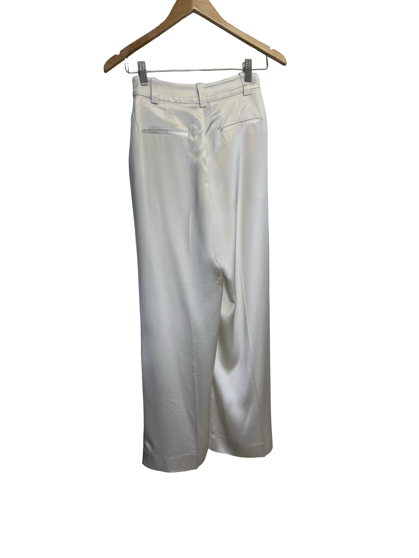 Henne White Satin Pant 4
