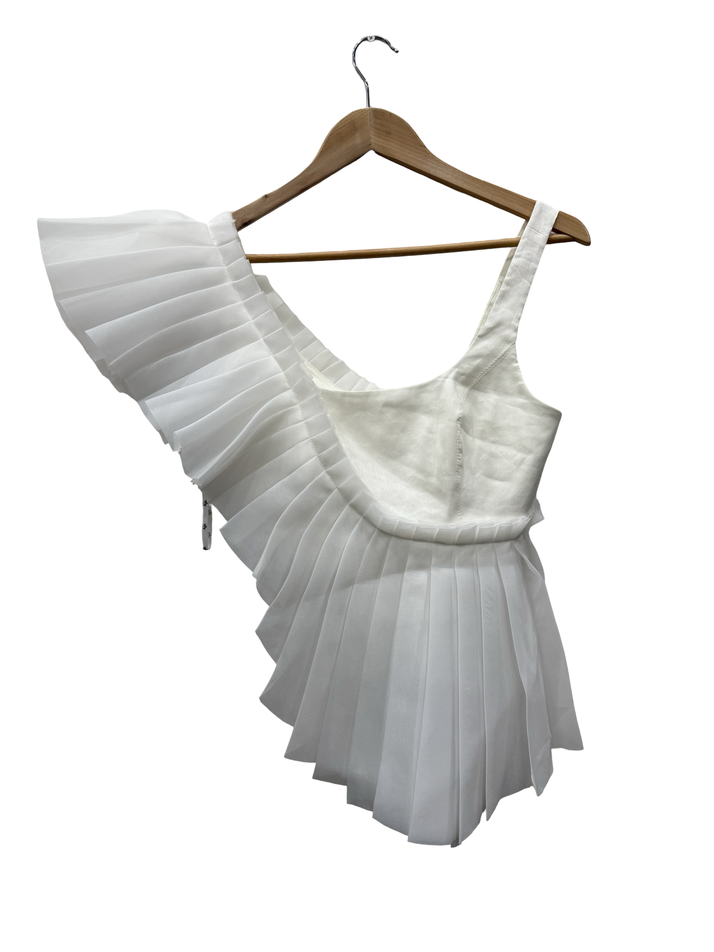 AJE White Ruffle Top 8