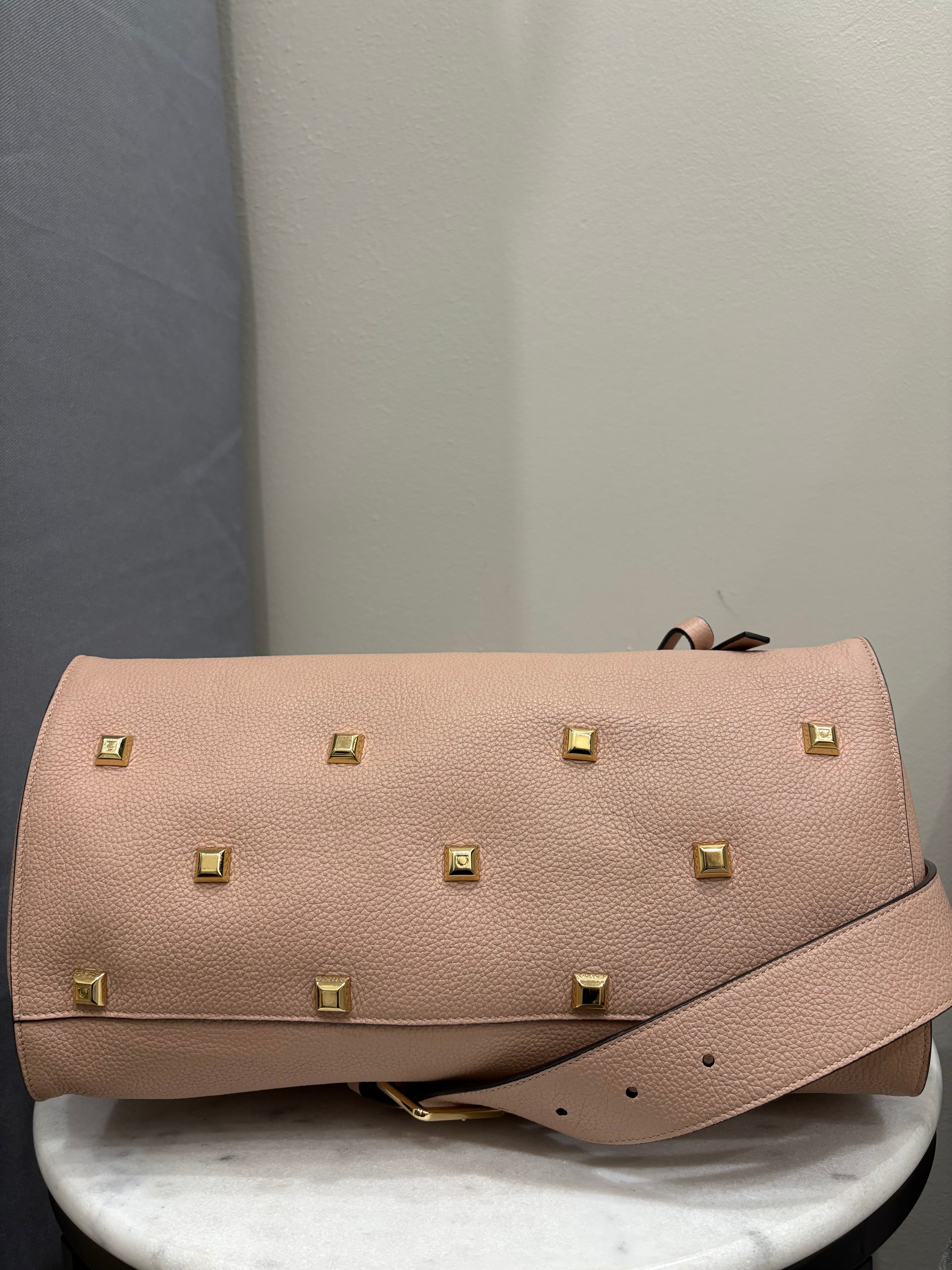 Salvatore Ferragamo Neutral The Studio Bag