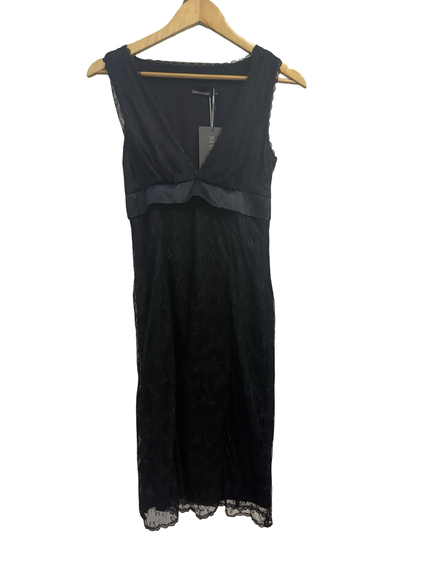 Zimmerman Black Lace Cocktail Dress 0