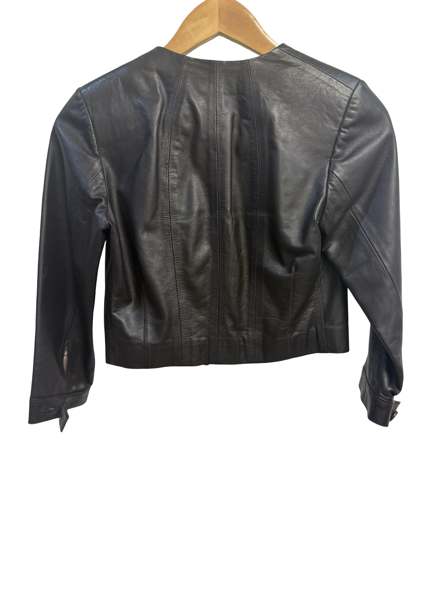 White Suede Chocolate Leather Jacket 8
