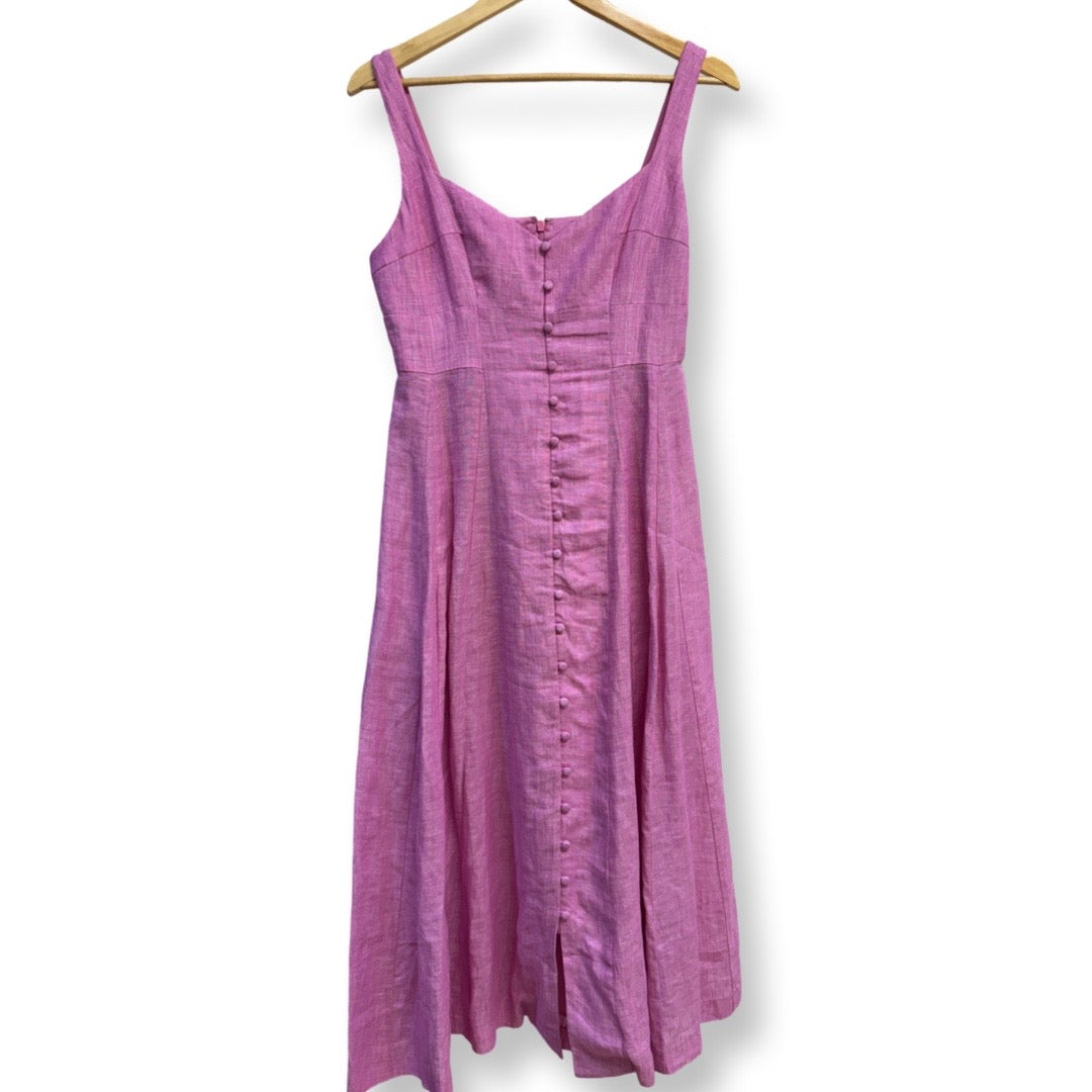 Steele Pink Linen Dress M