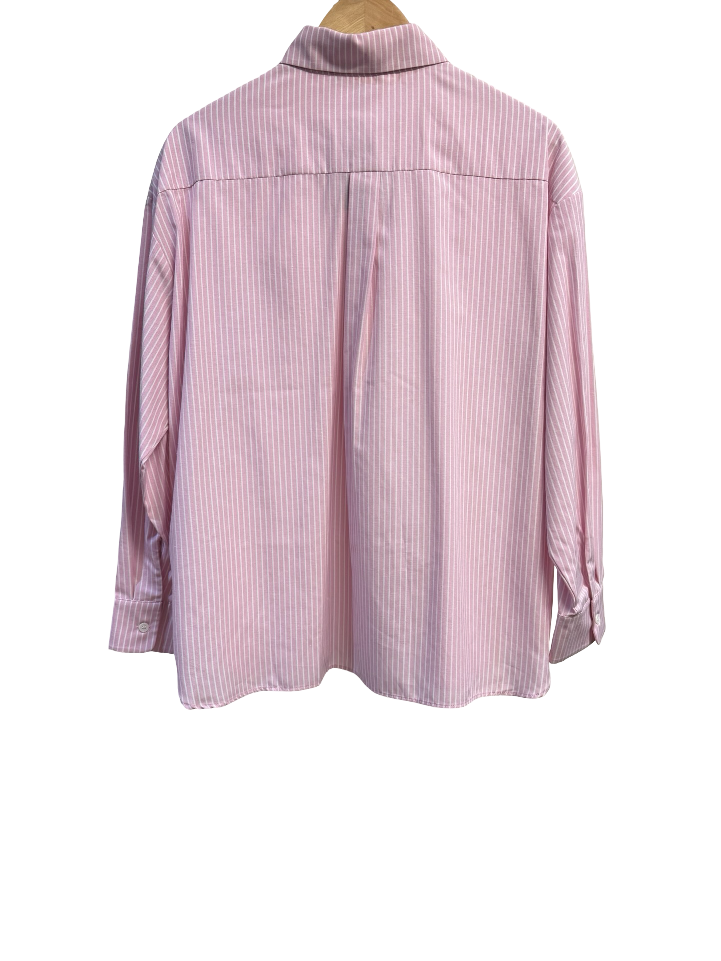 Maje Pink & White Striped Shirt 2 NWT