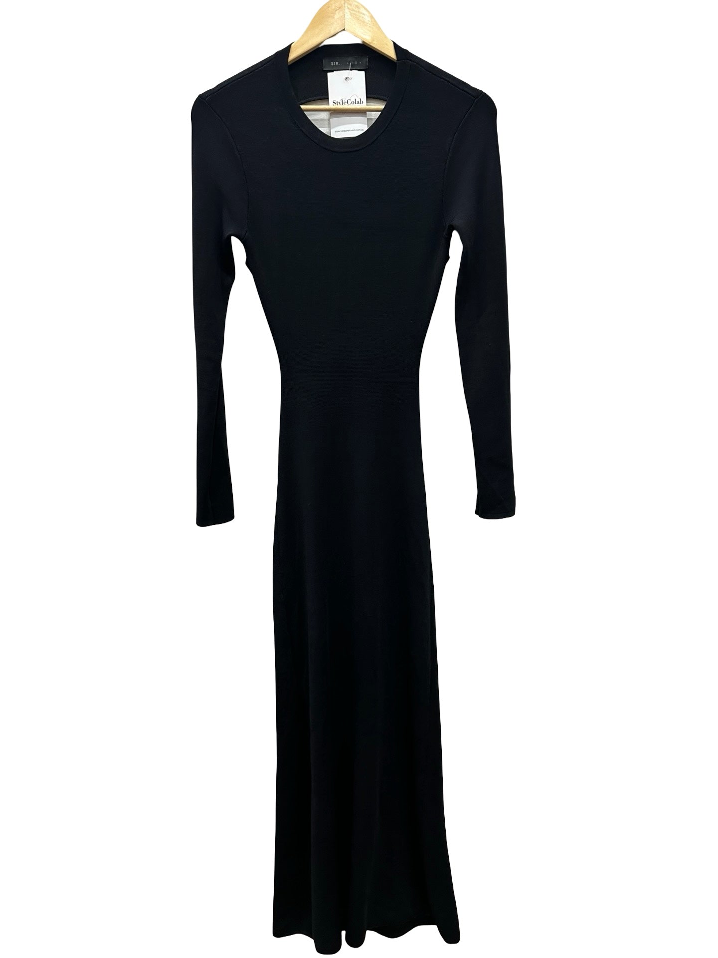 SiR Black Open Back Dress S