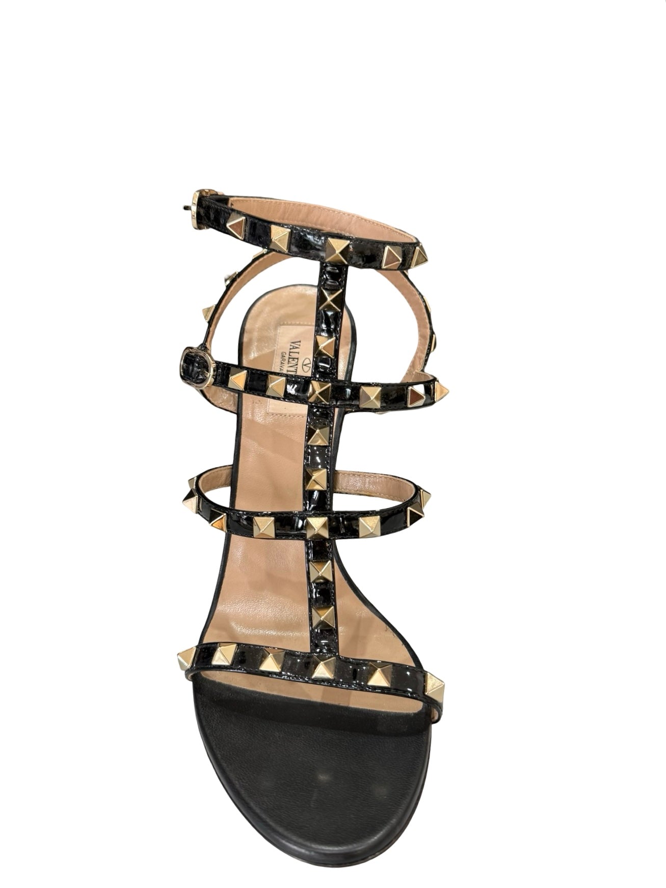 Valentino Garavani Rockstud Black Sandals 9