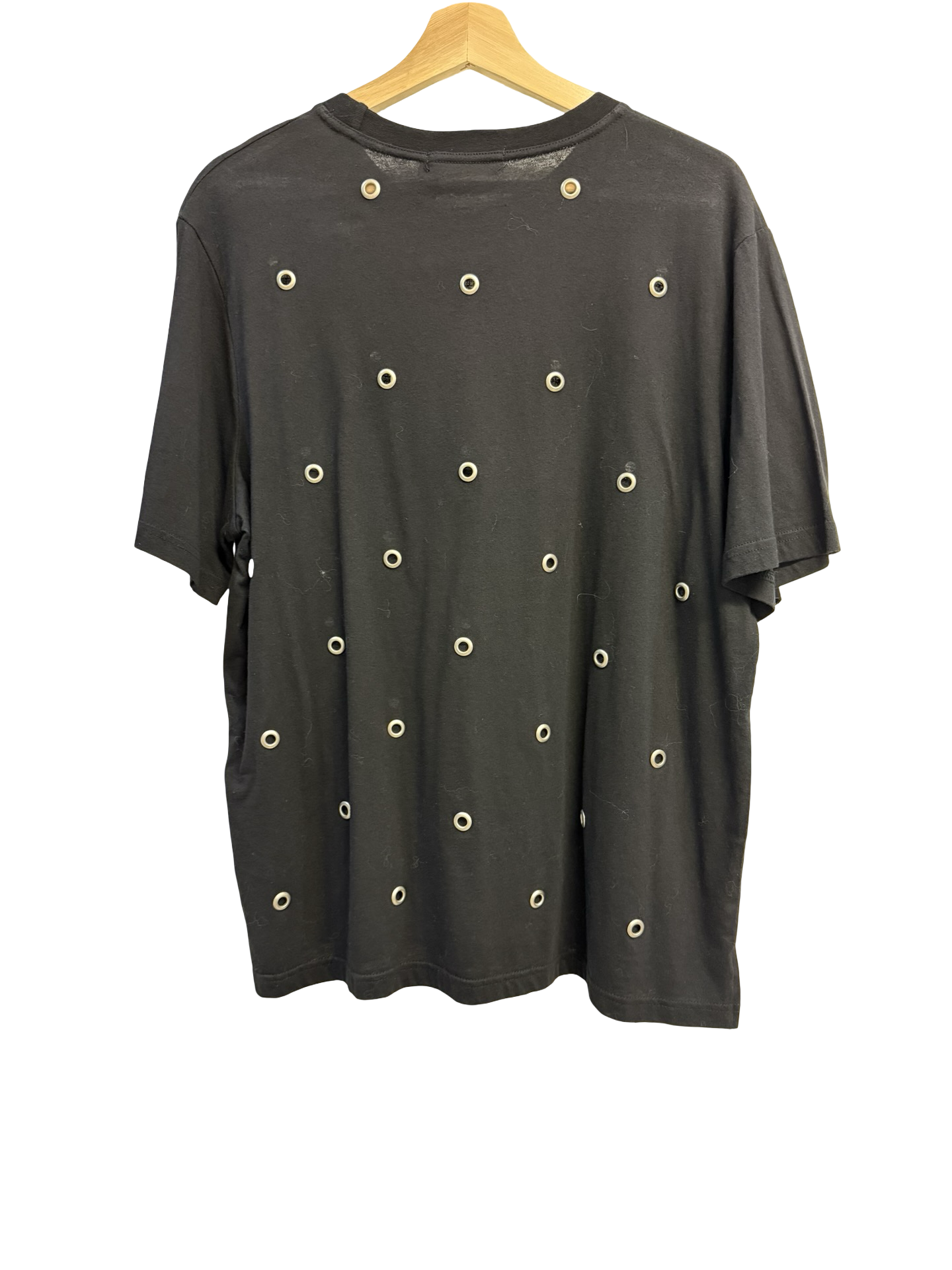 Vale Basics Blk T-shirt with eyelets 6