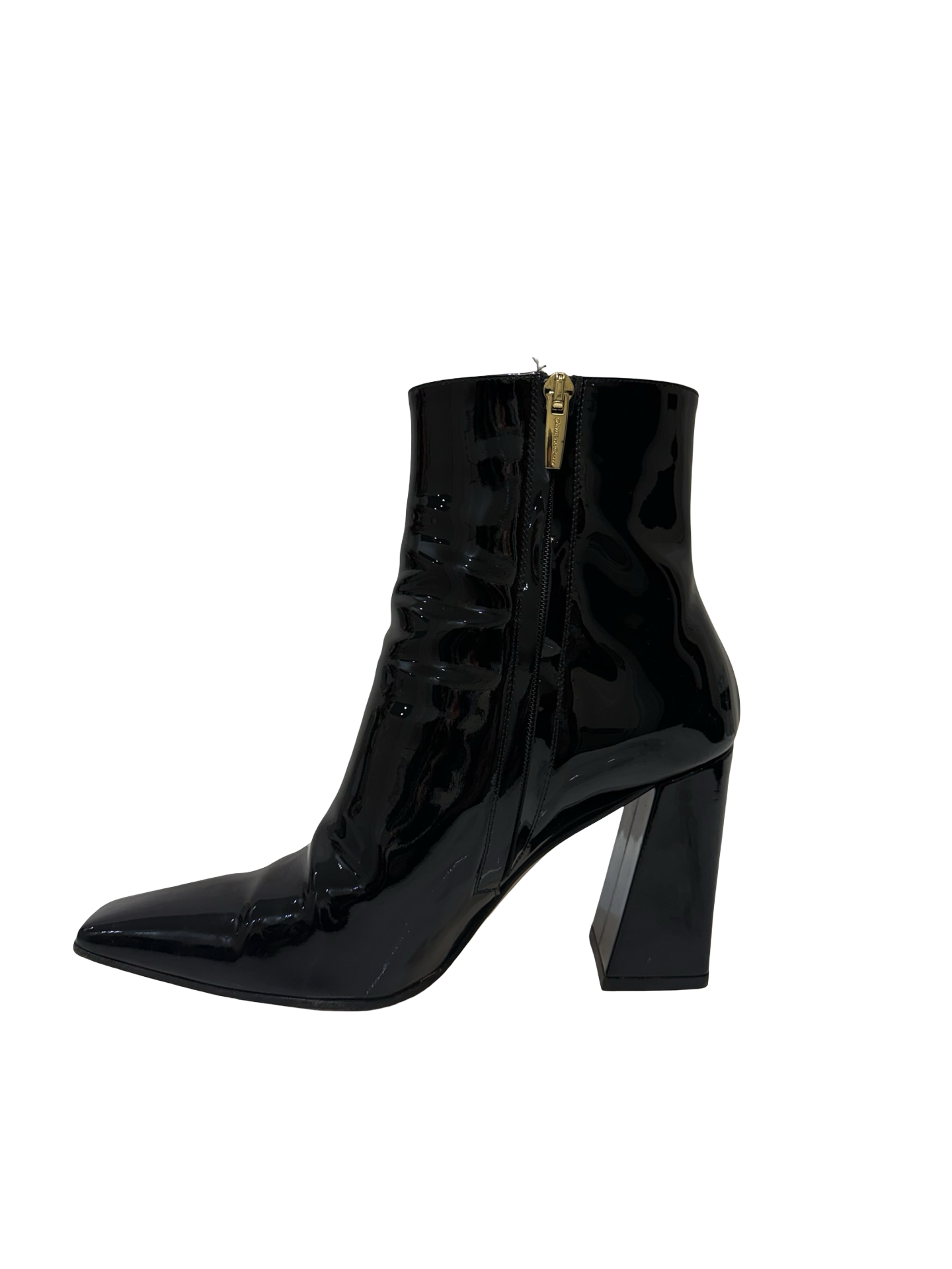 Gianovito Rossi Black Patent Heels 39