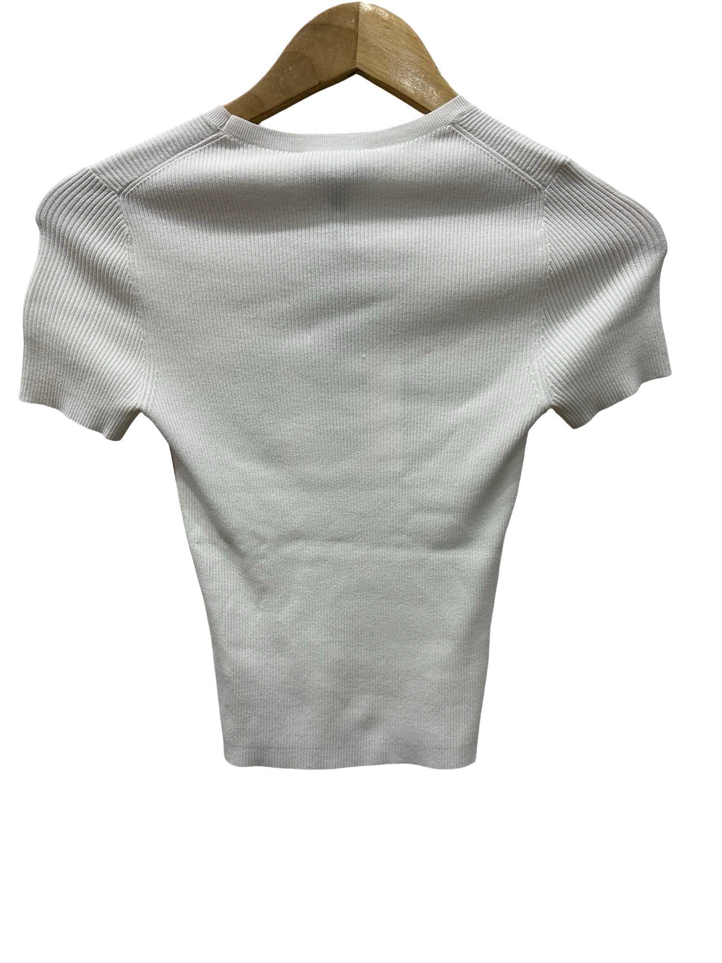 Theory White Rib Knit Top XS NWT