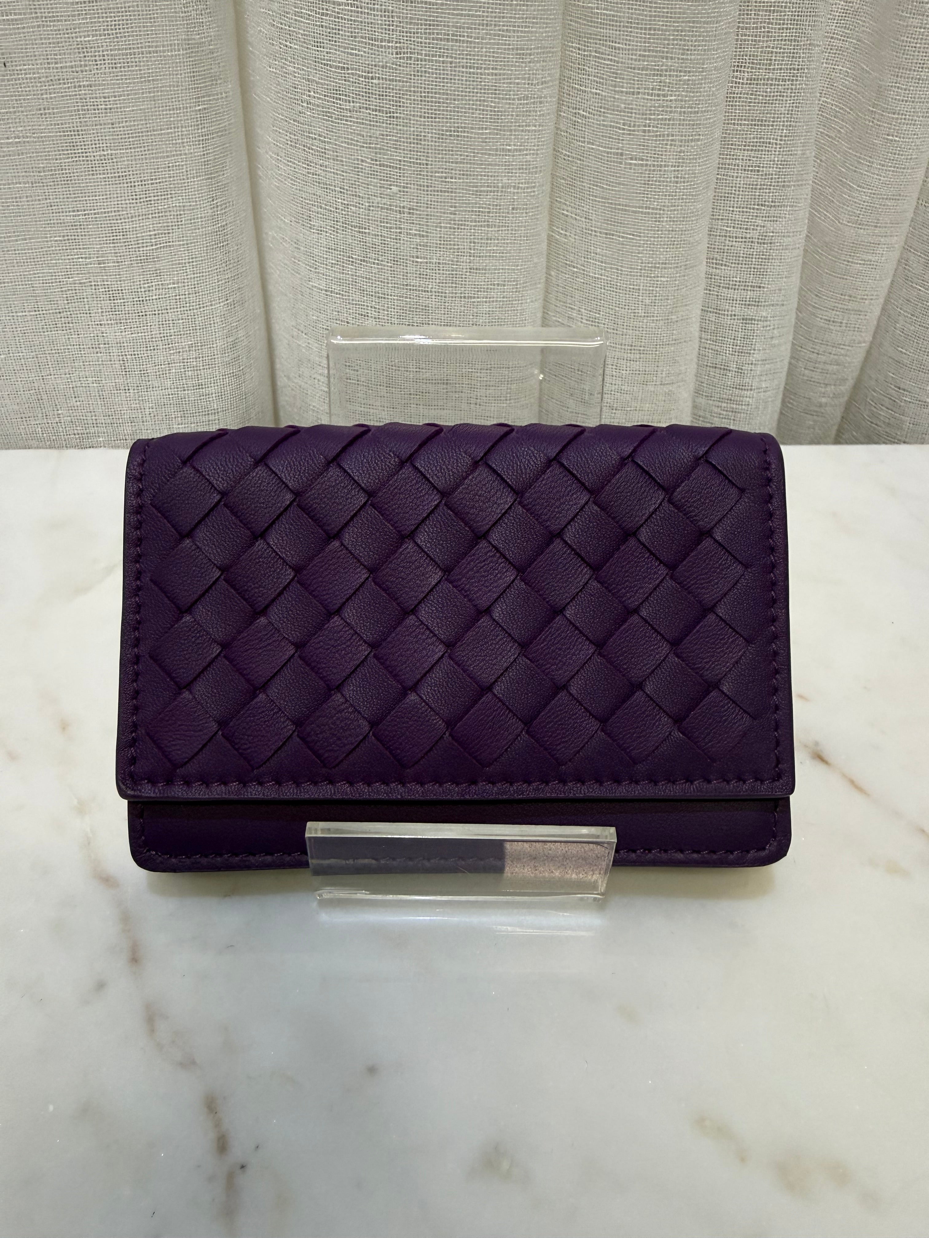 Bottega Purple Card Wallet