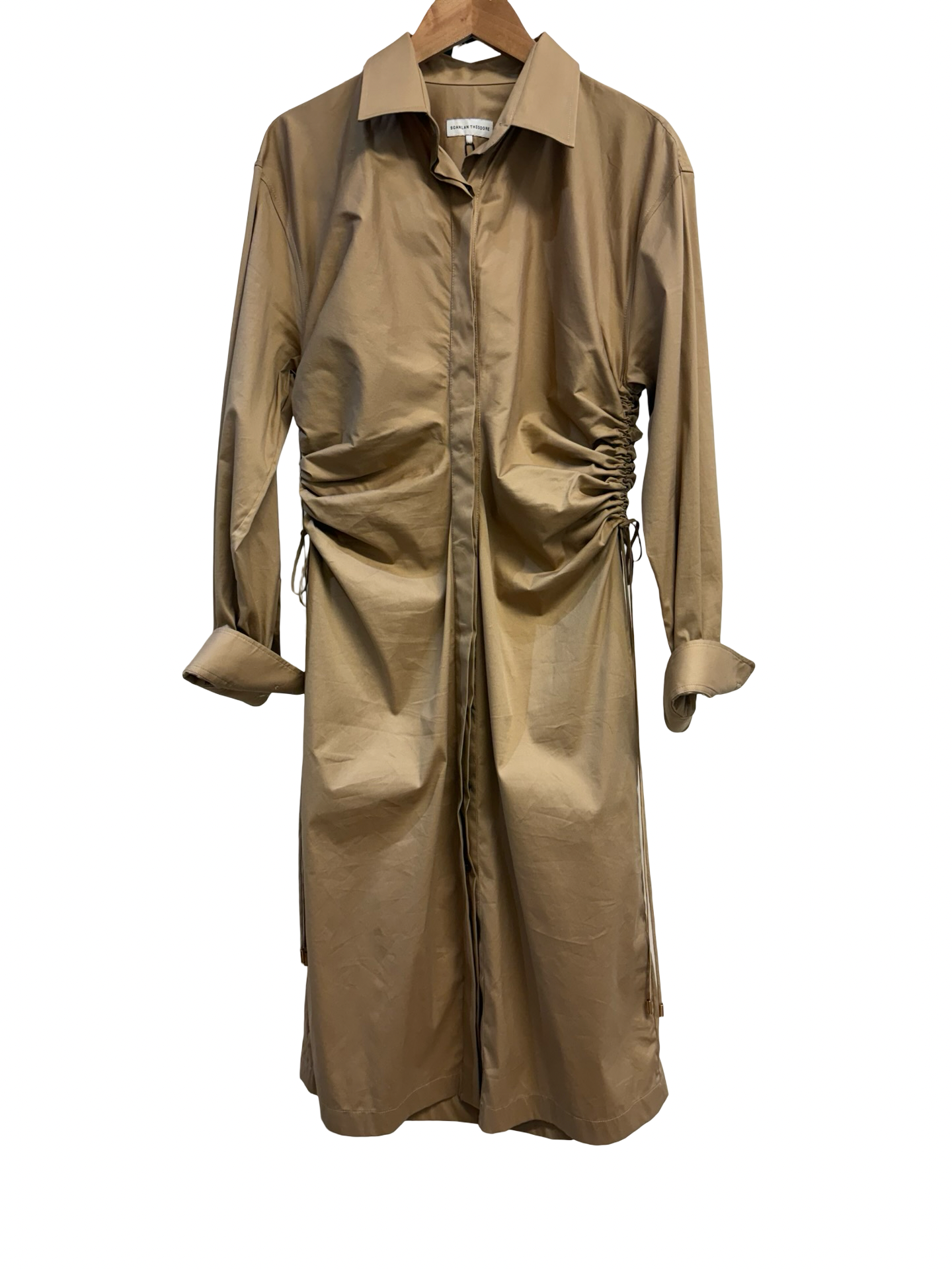 Scanlan Theodore Camel Ruched Dress 12