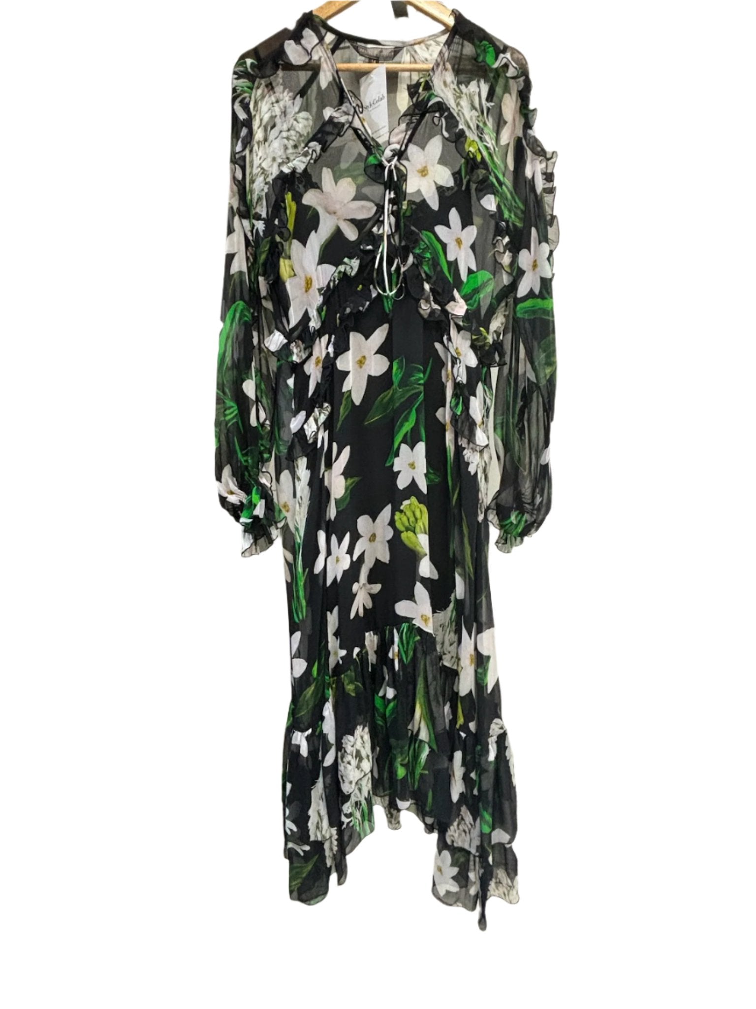 Trelise Cooper Black Floral Dress 14