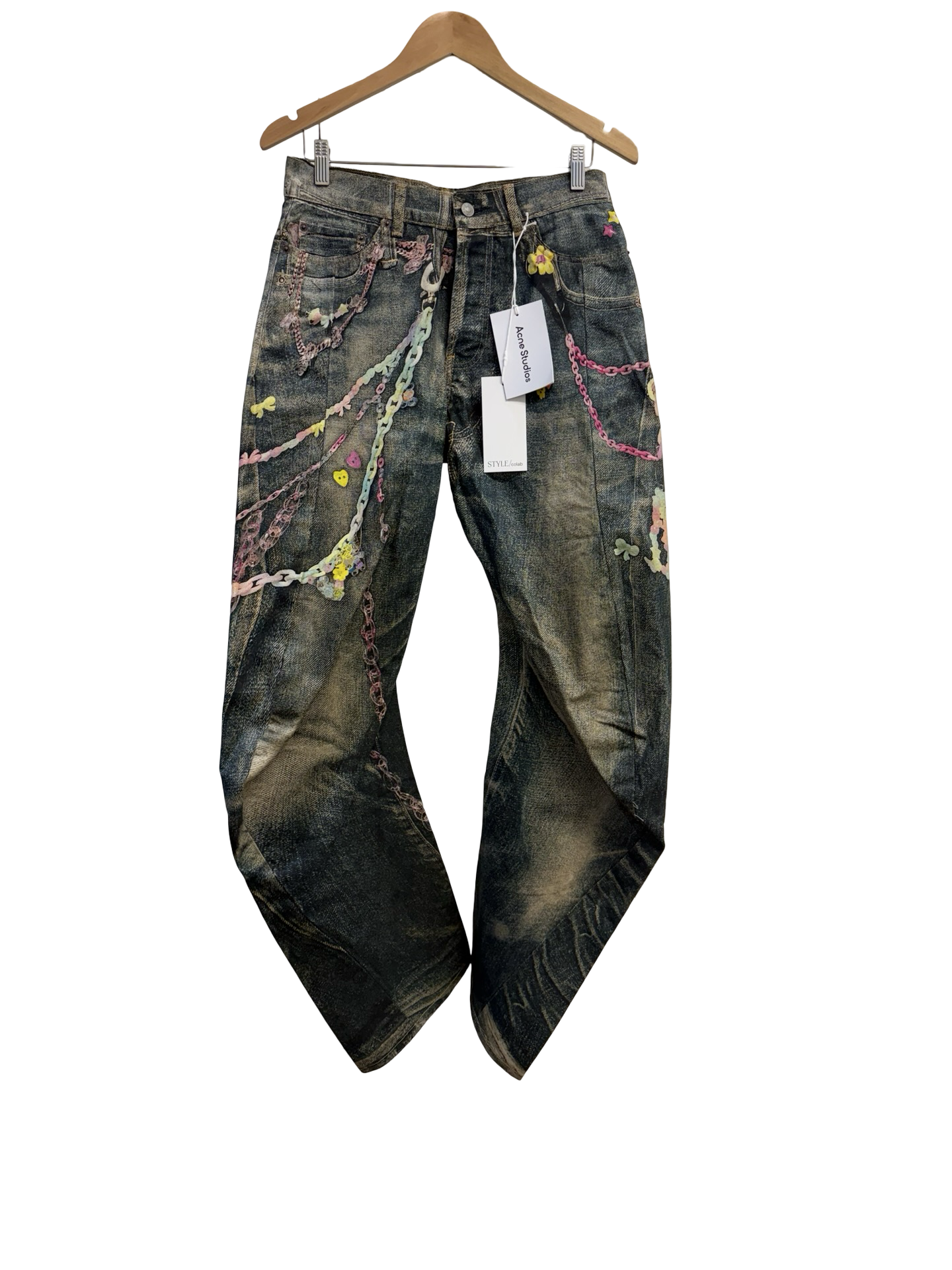 Acne Studios Curved-Leg Jeans 44 NWT