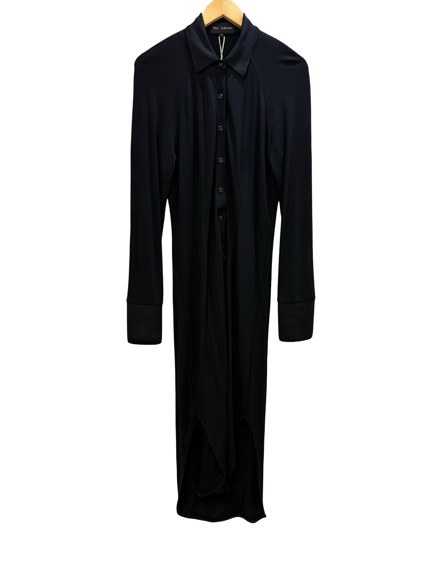 Elka Collective Black Shirt Dress 10 NWT