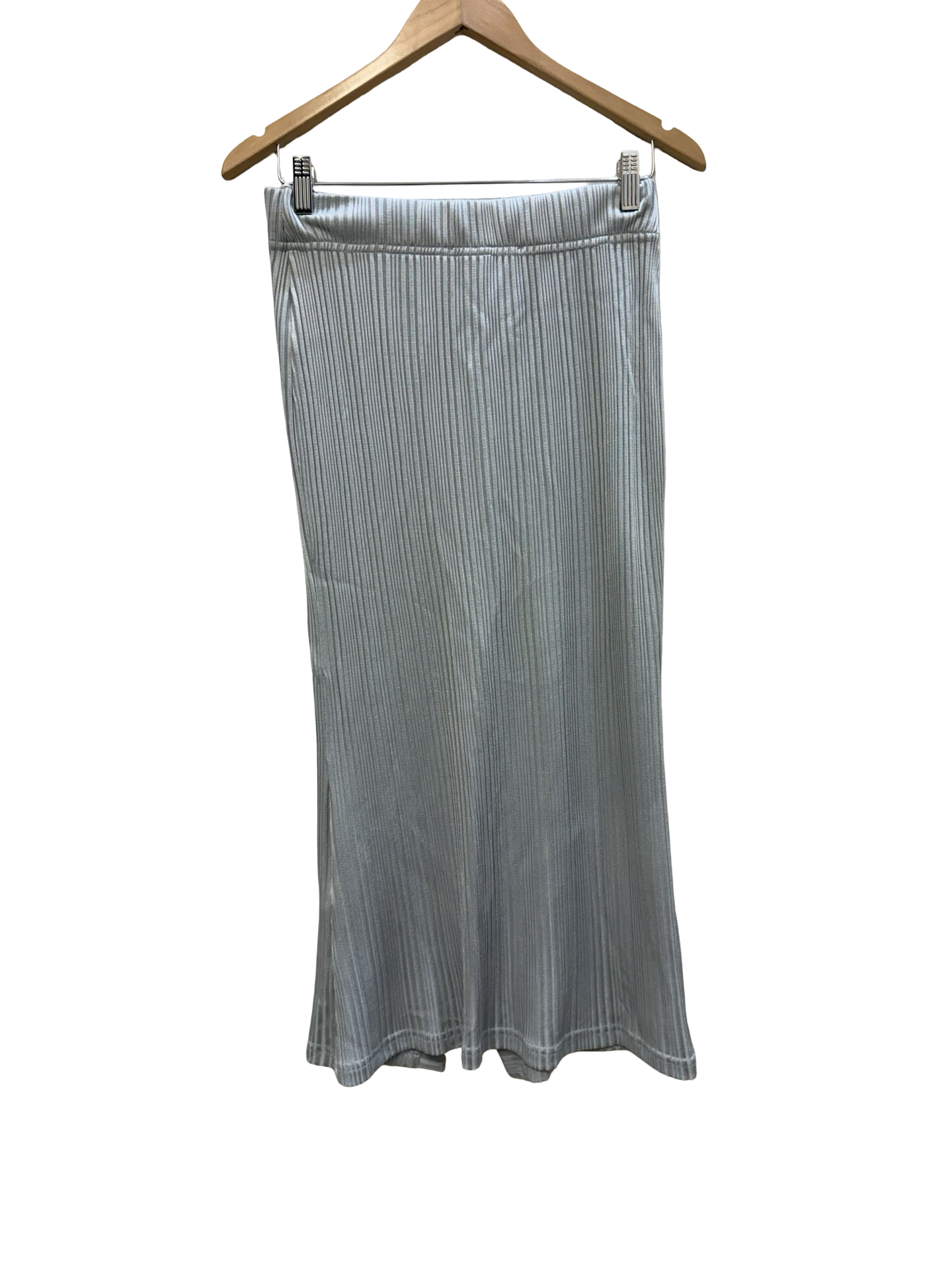 White Story Blue Knit Skirt M