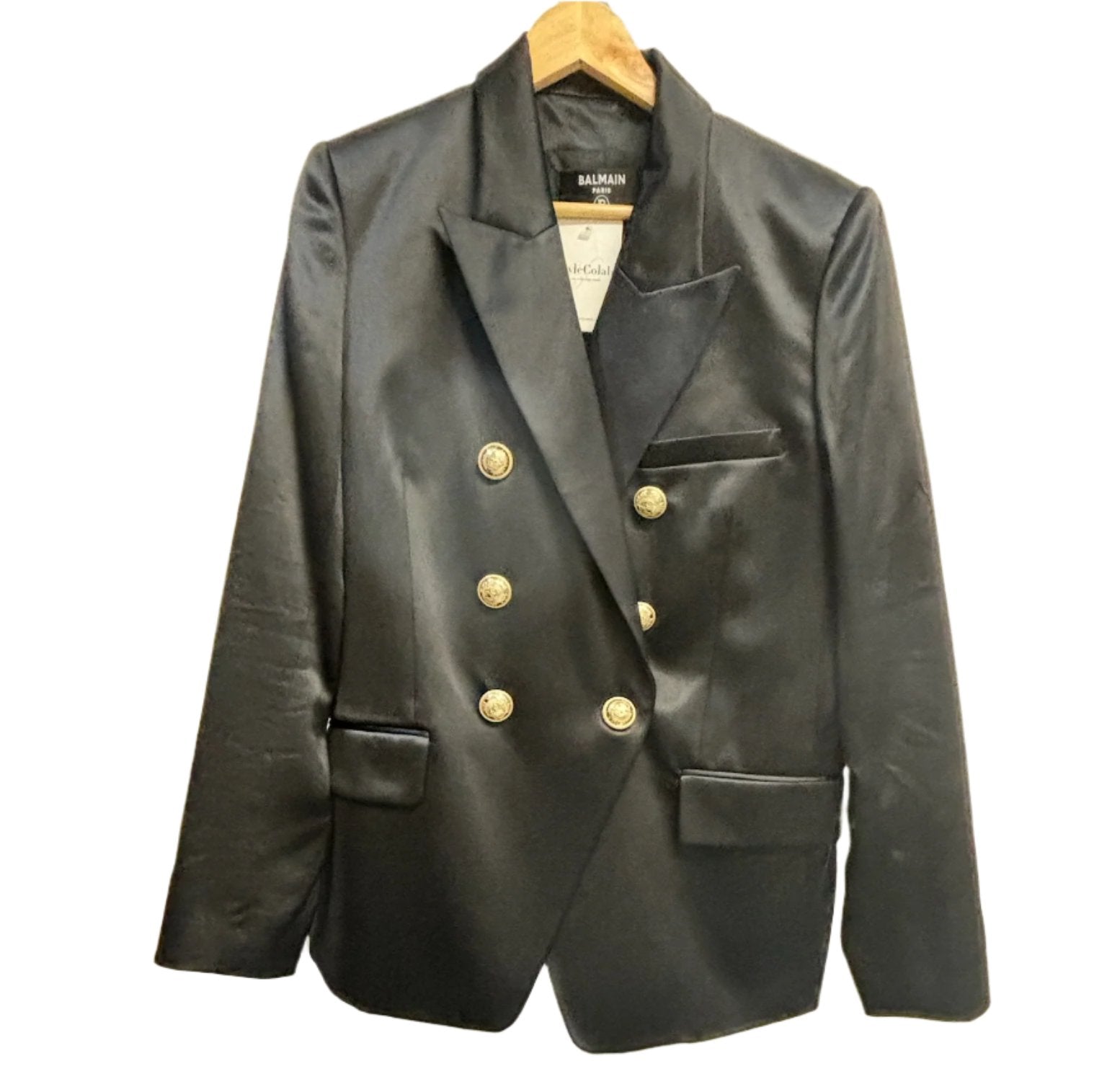 Balmain Paris Black Blazer 46