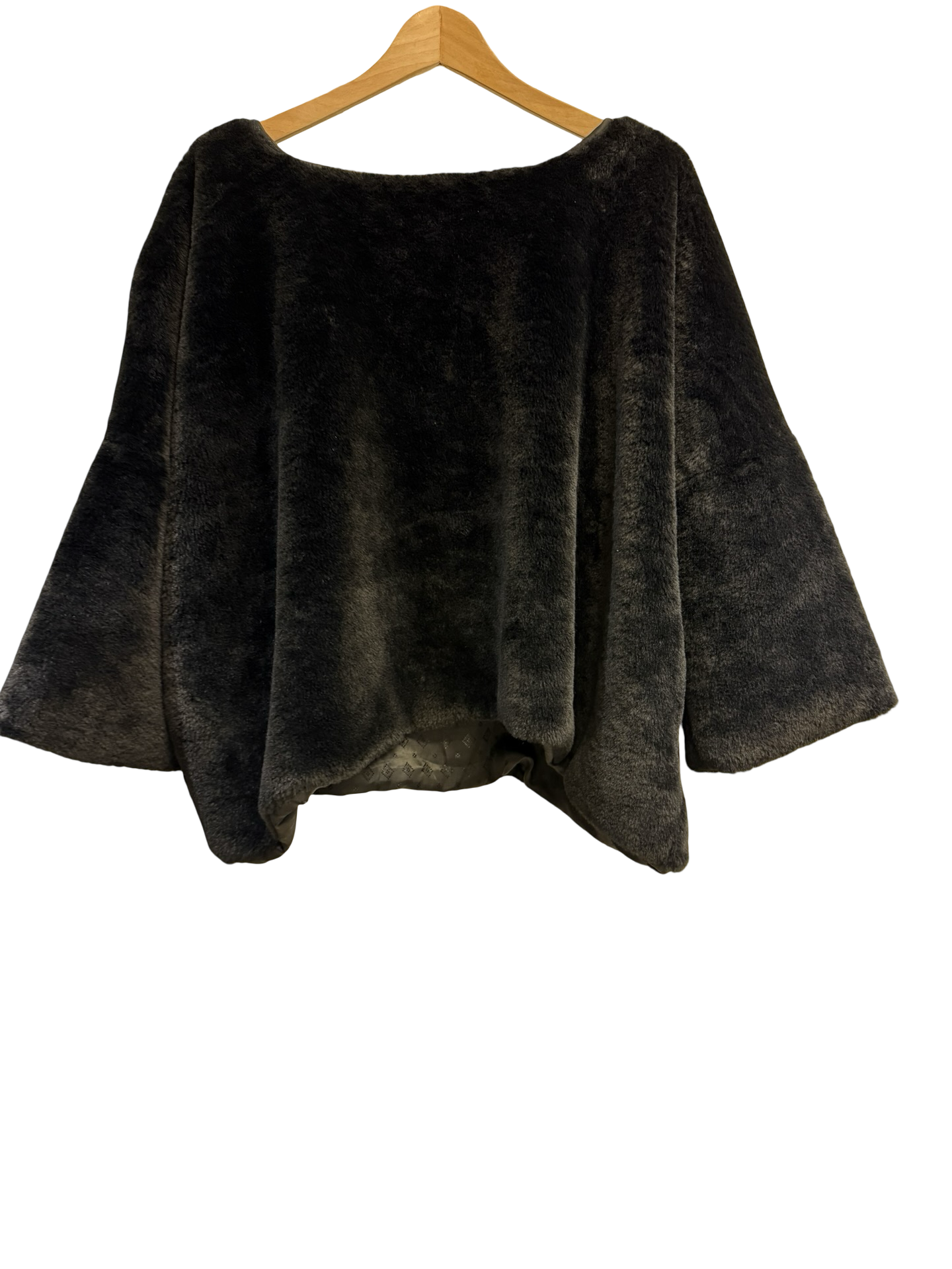 M.A.Dainty Black Fur Top S/M
