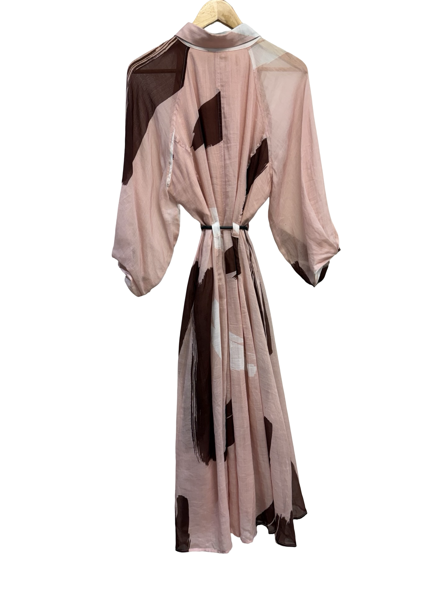 Morrison Pattern Maxi Dress with belt size 5