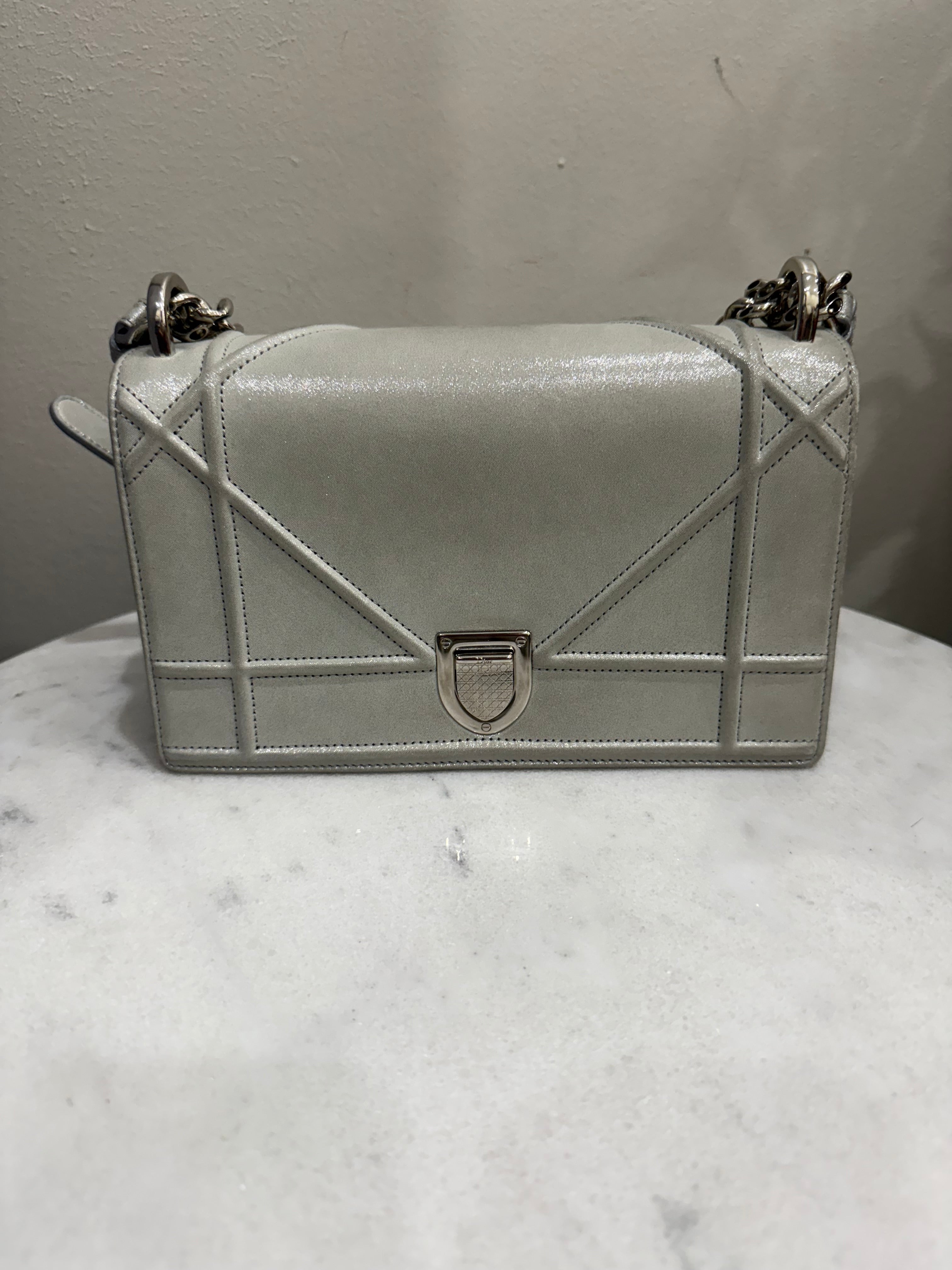 Christian Dior Grey Handbag