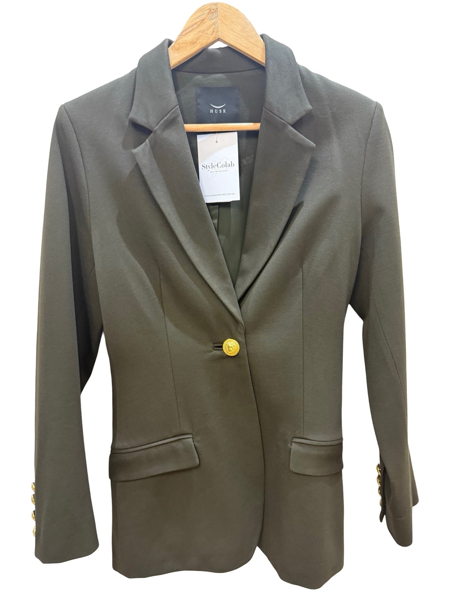 Husk Green Twill Jacket 6