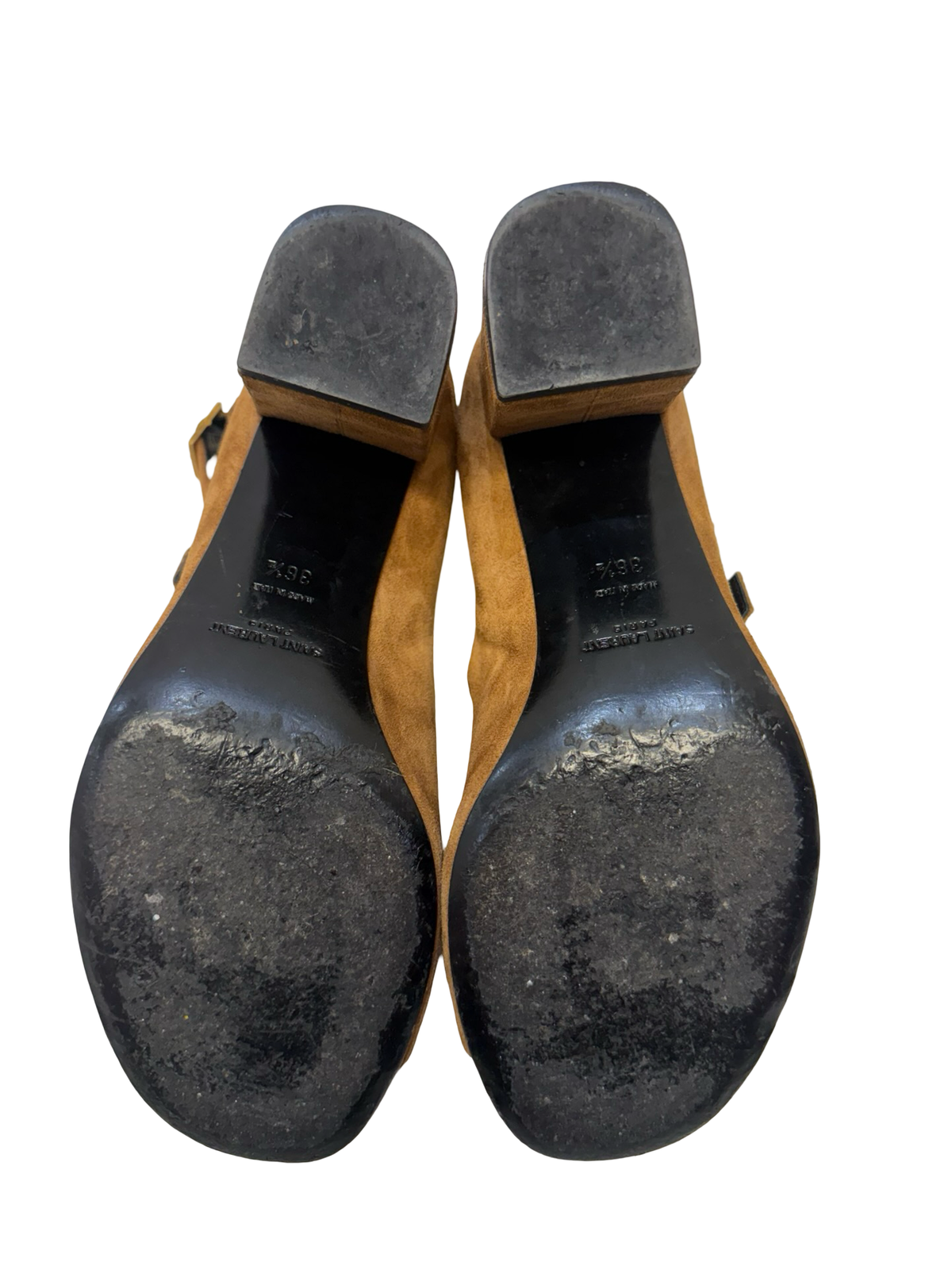 Yves Saint Laurent Tan Suede Sandals 36.5