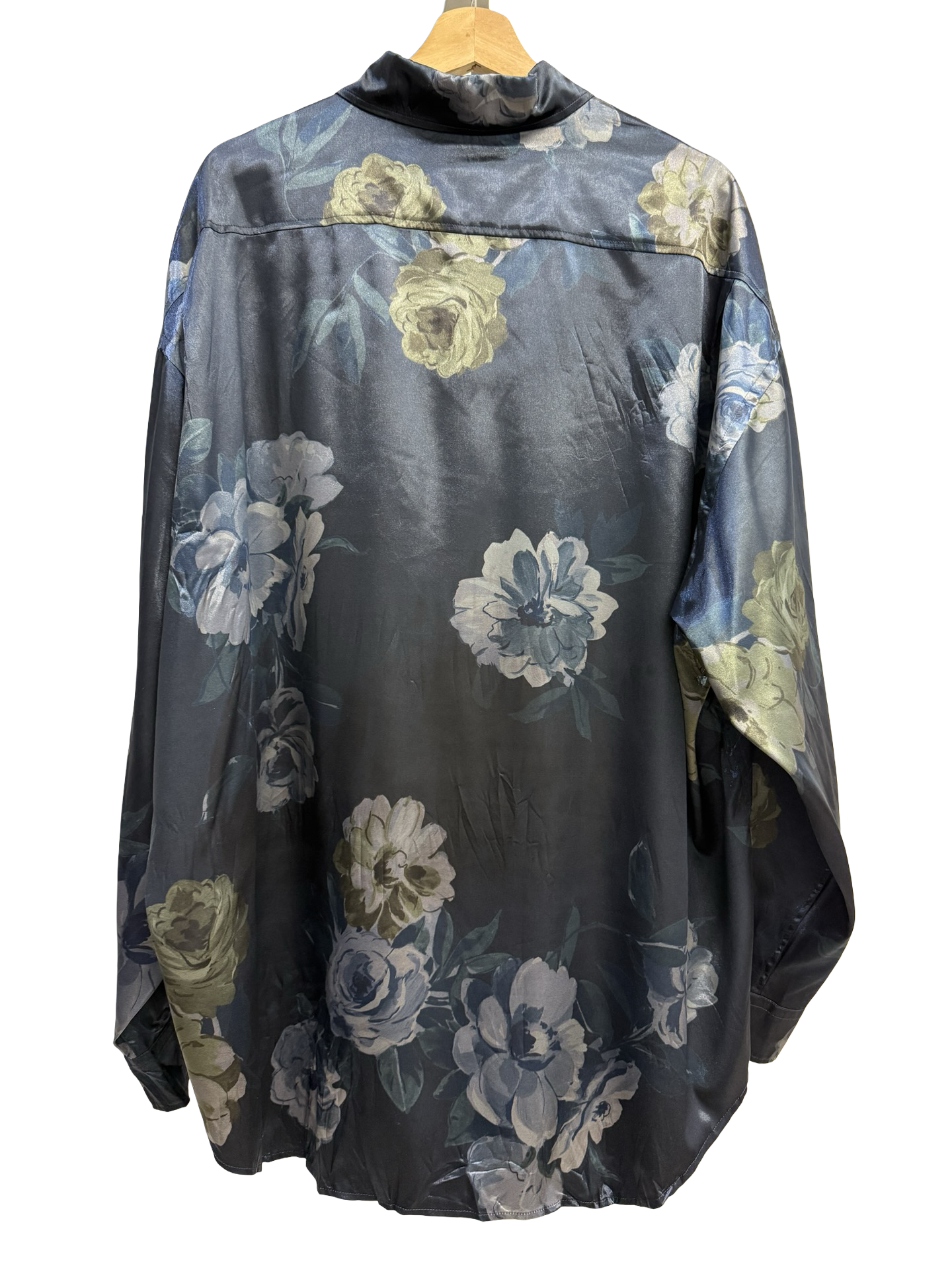 Acne Studios Navy Floral Shirt XL