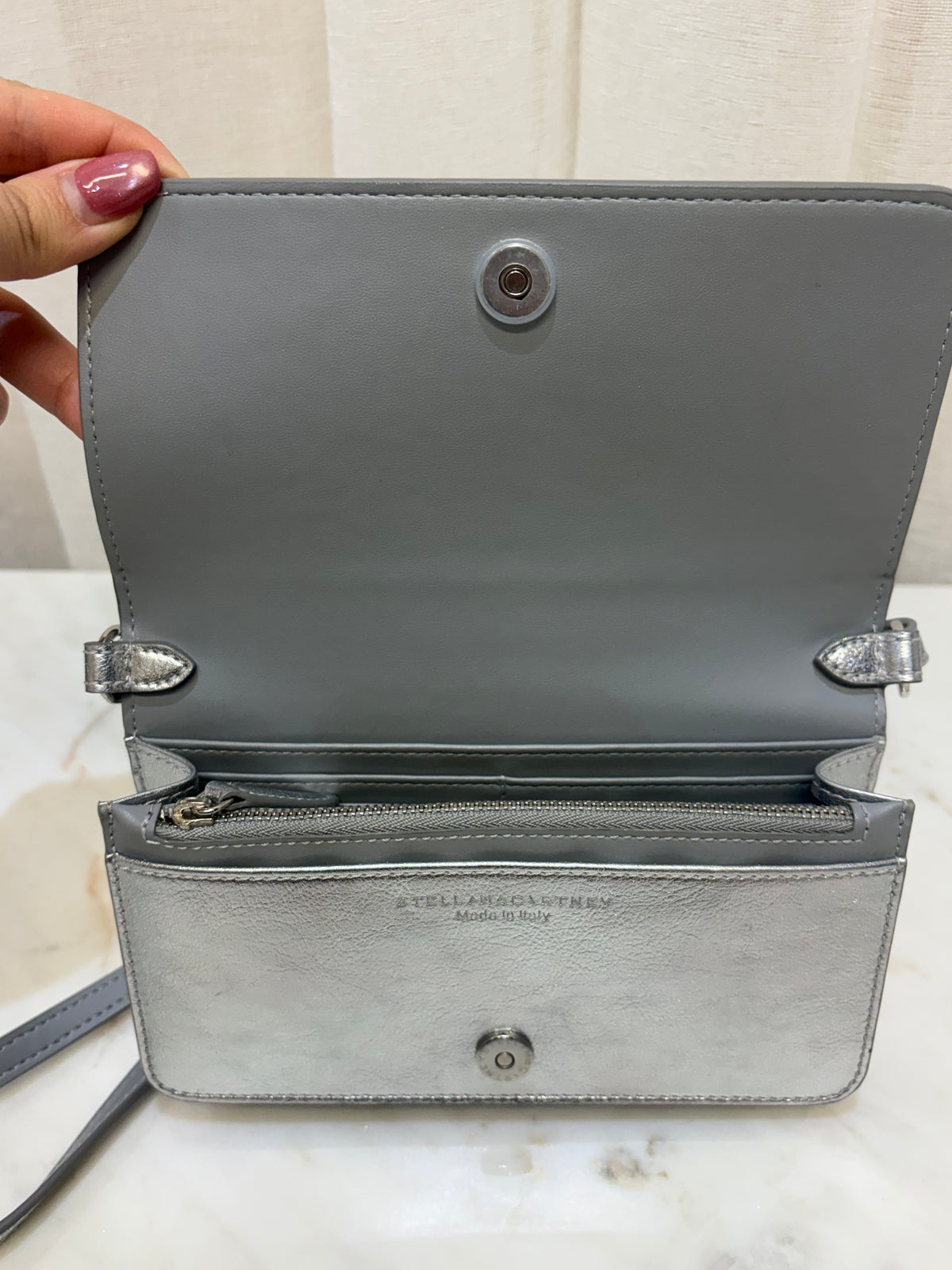 Stella McCartney Silver Crossbody Bag WDB