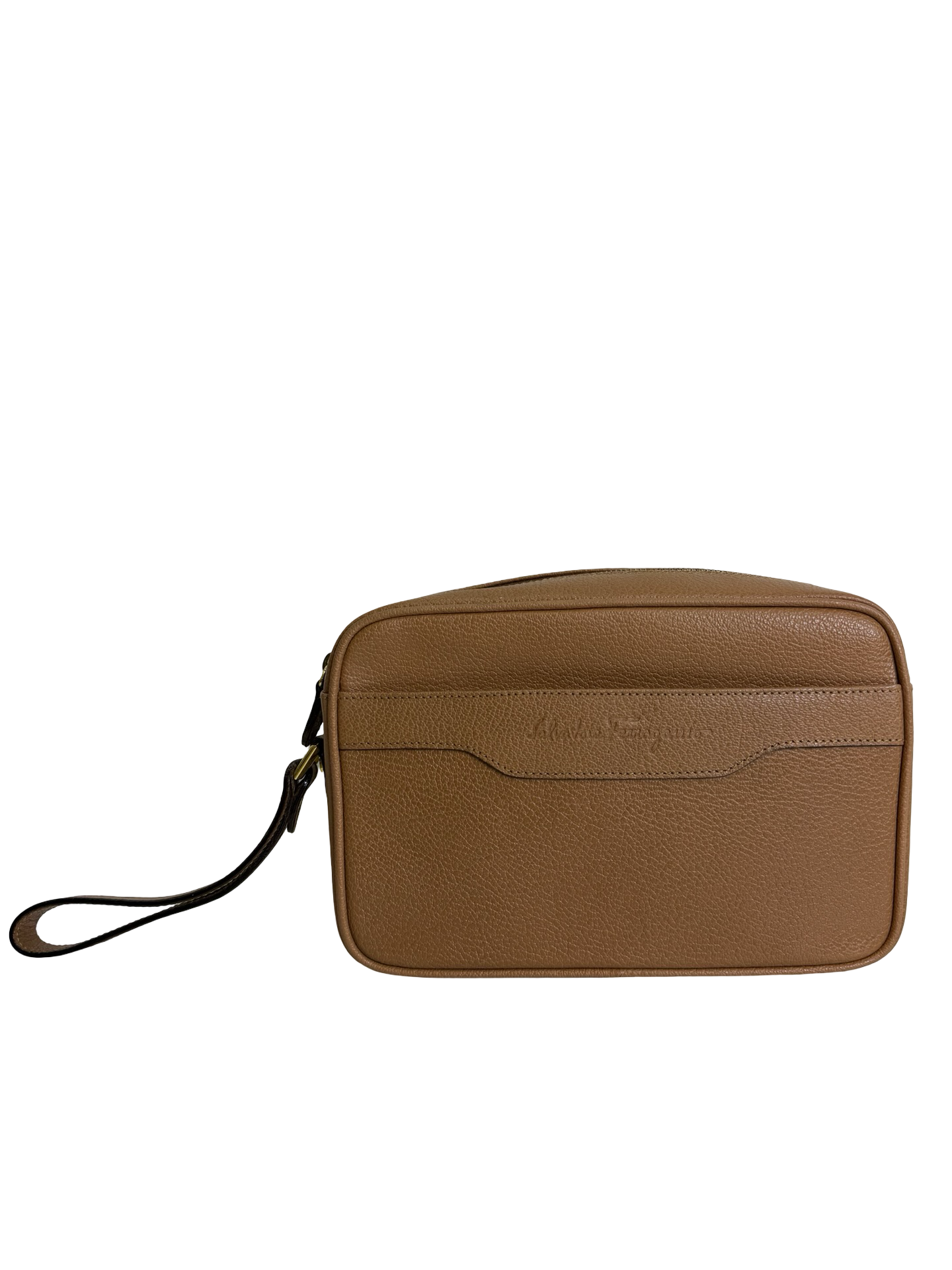 Salvatore Ferragamo Brown Clutch/Wristlet