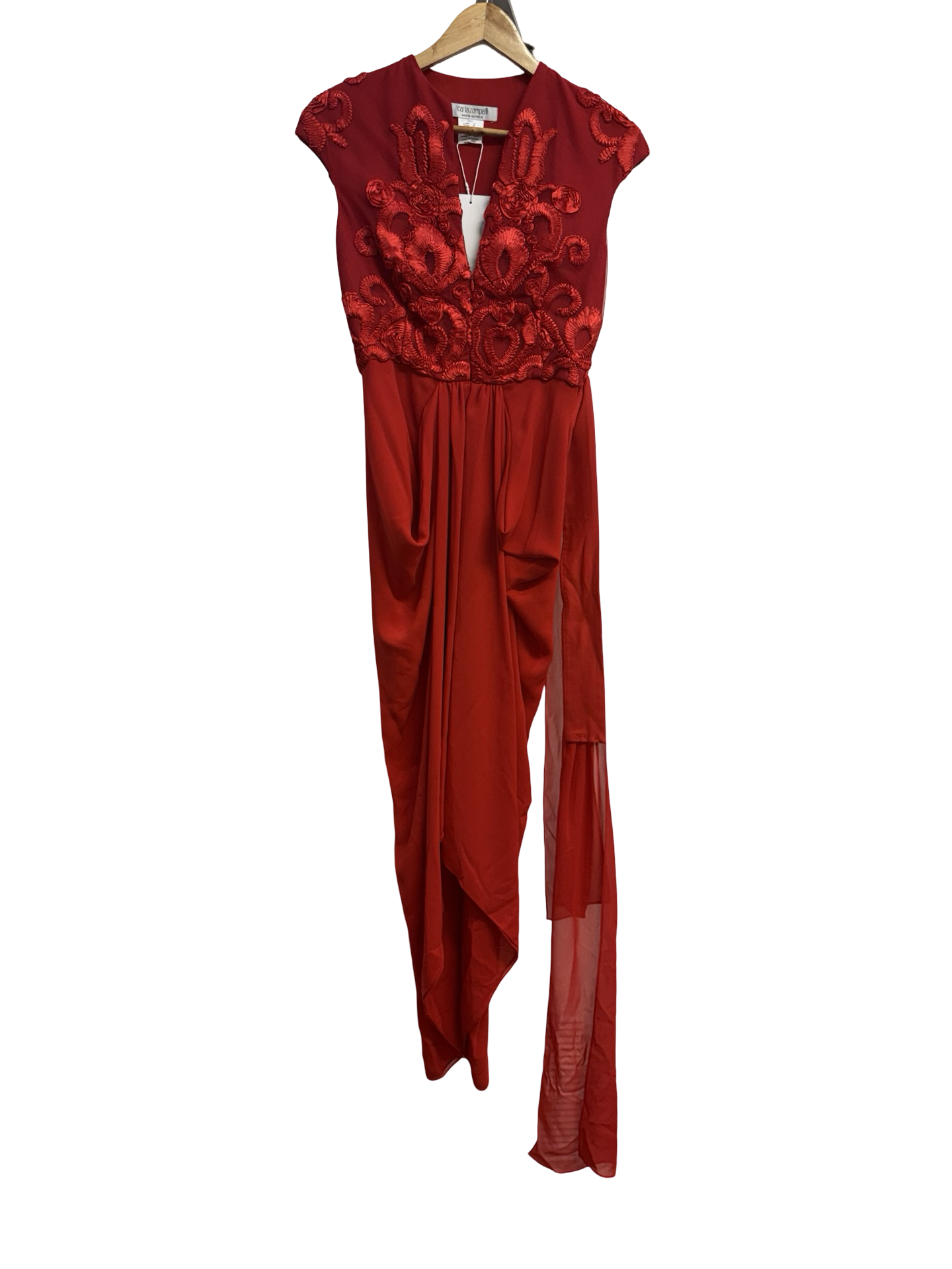 Carla Zampatti Red Rose Dress 6