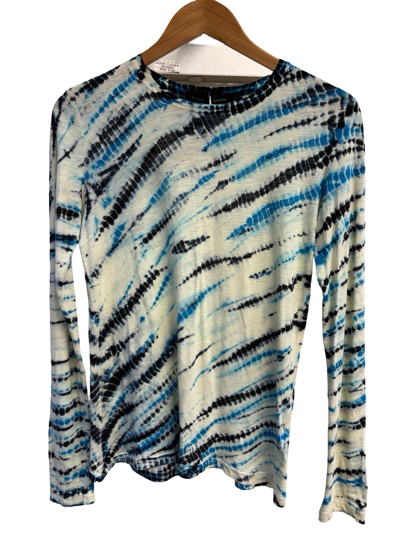 Proenza Schouler Blue Tie Dye Top XS