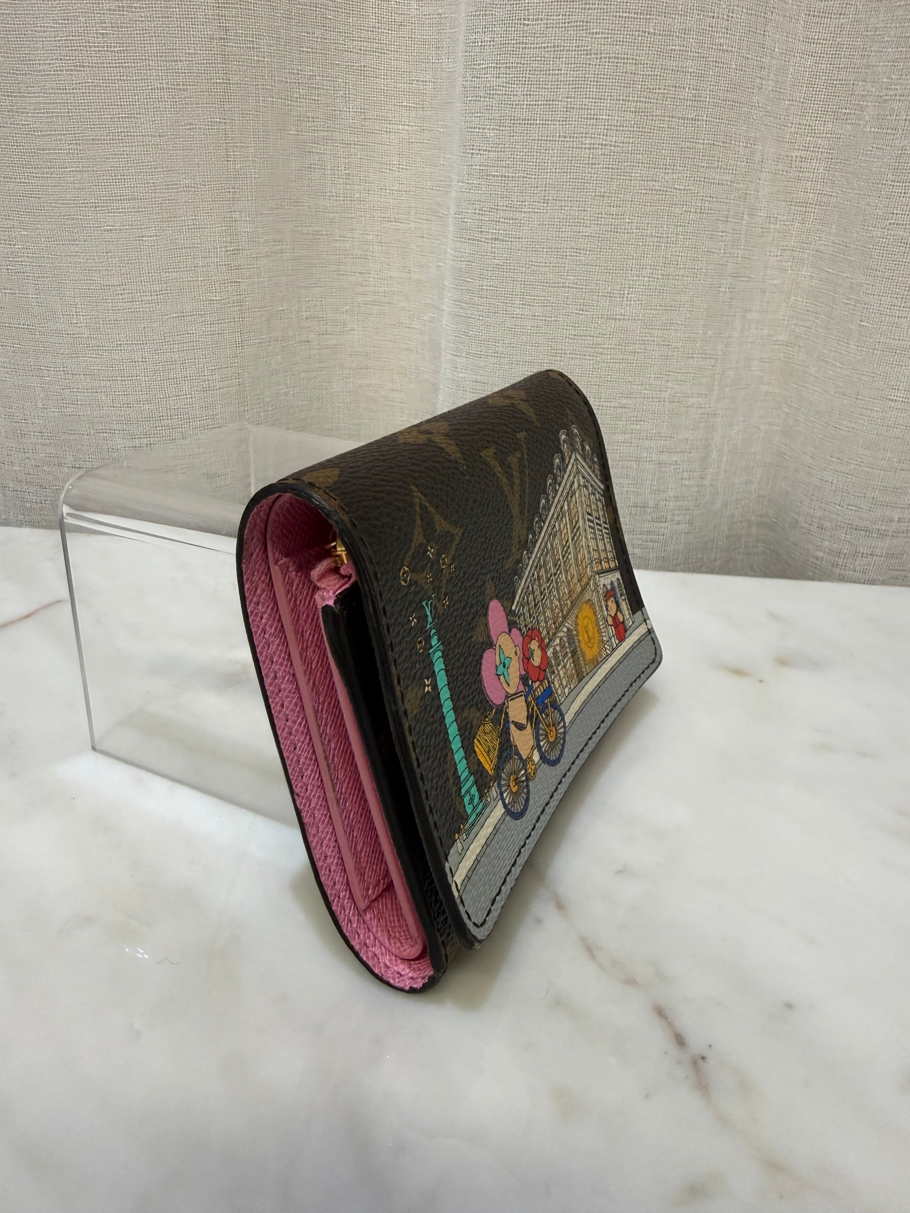 Louis Vuitton Brown/Pink Leather Wallet