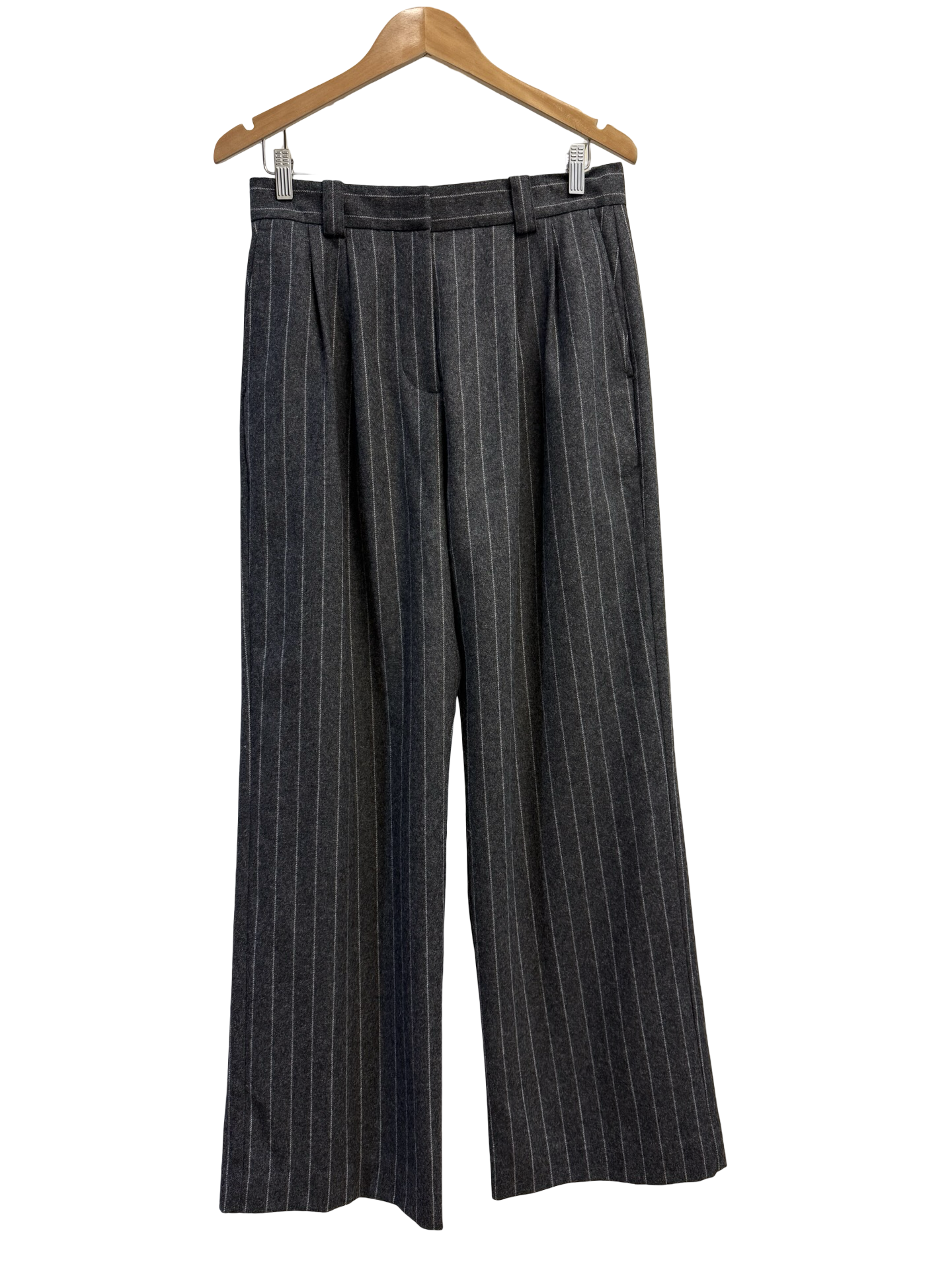 Lee Mathews Grey Pinstriped Pant 2