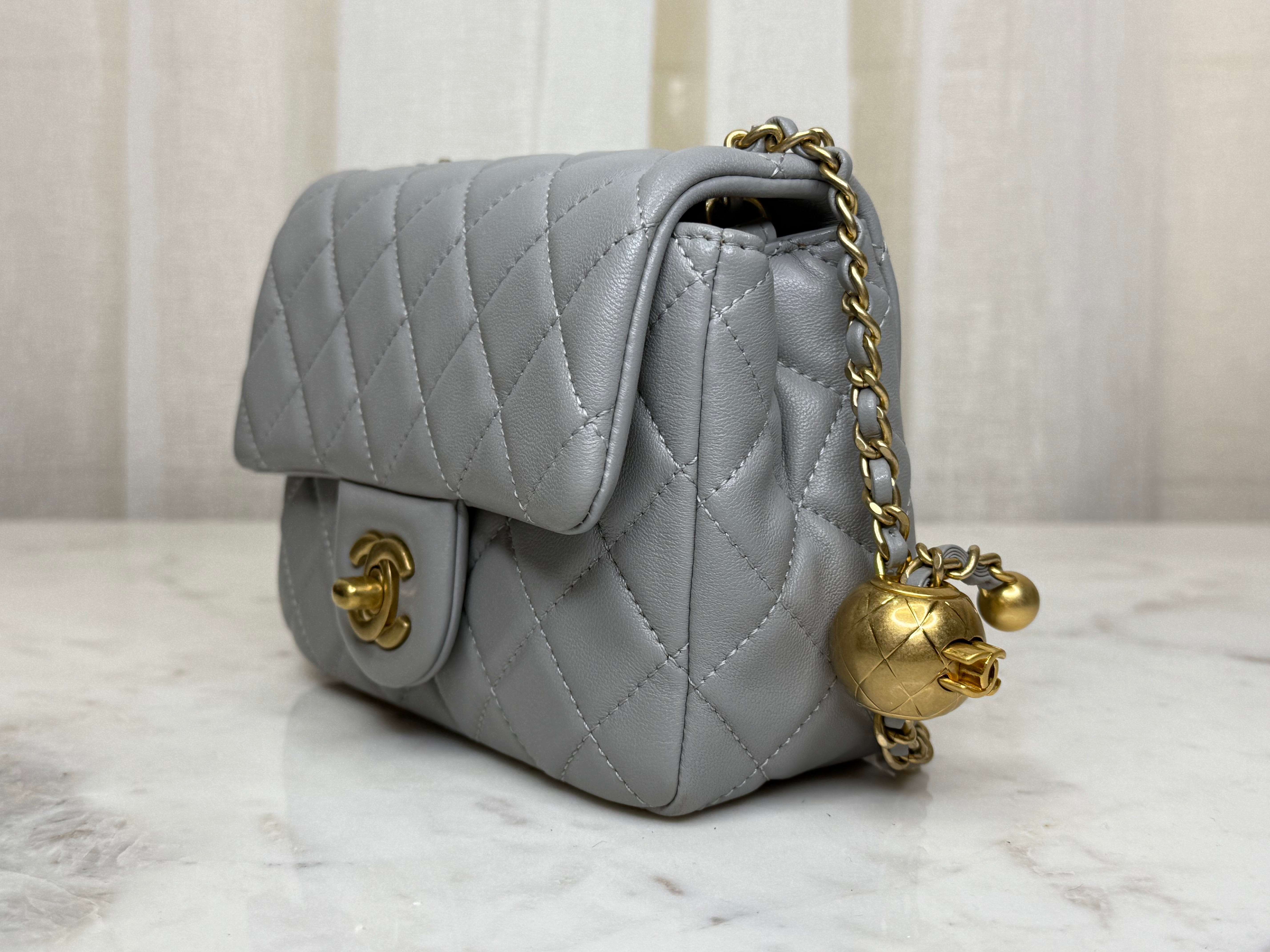 Chanel Grey Mini Classique