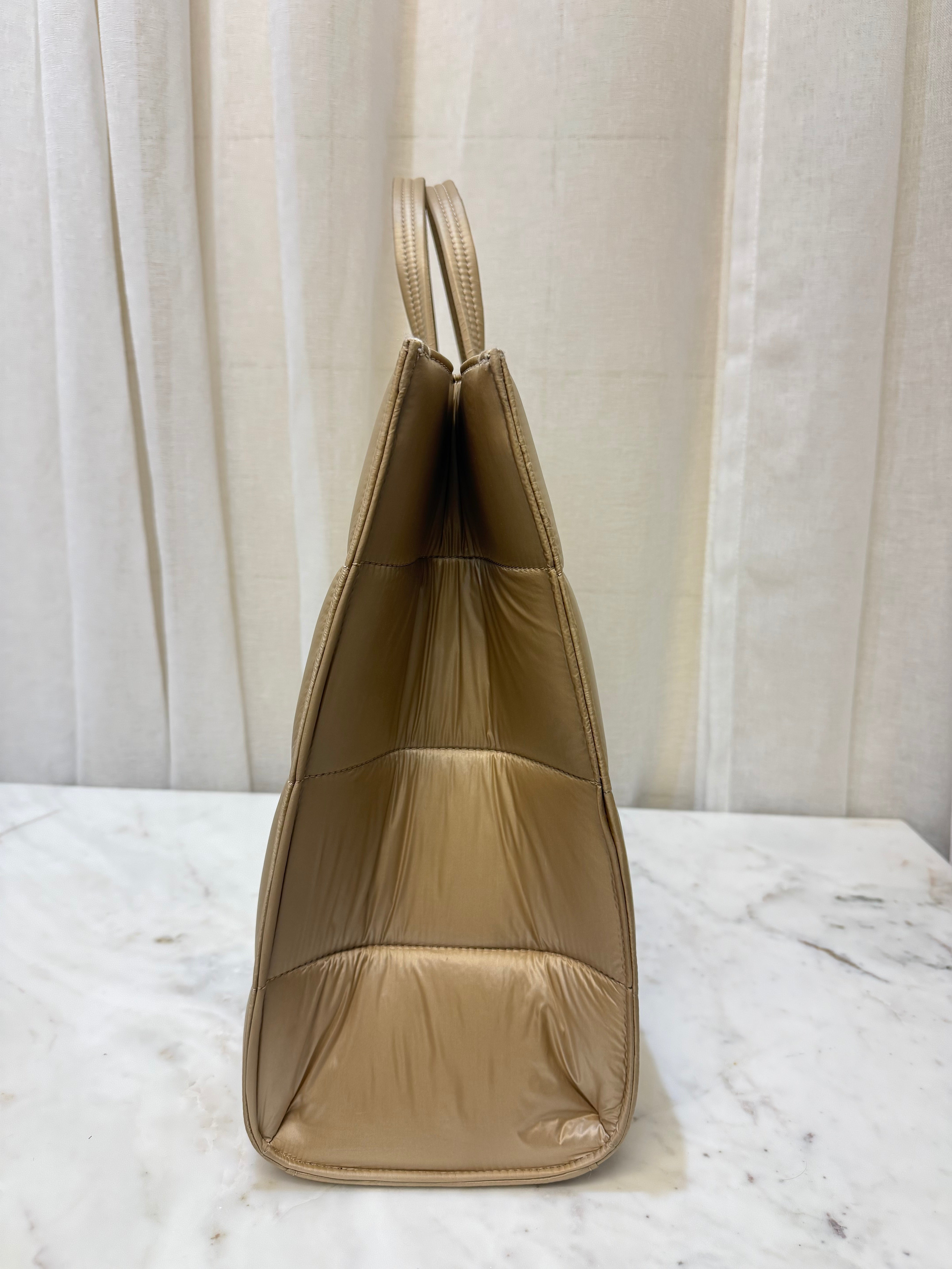 Telfer Camel Puffer Tote Bag