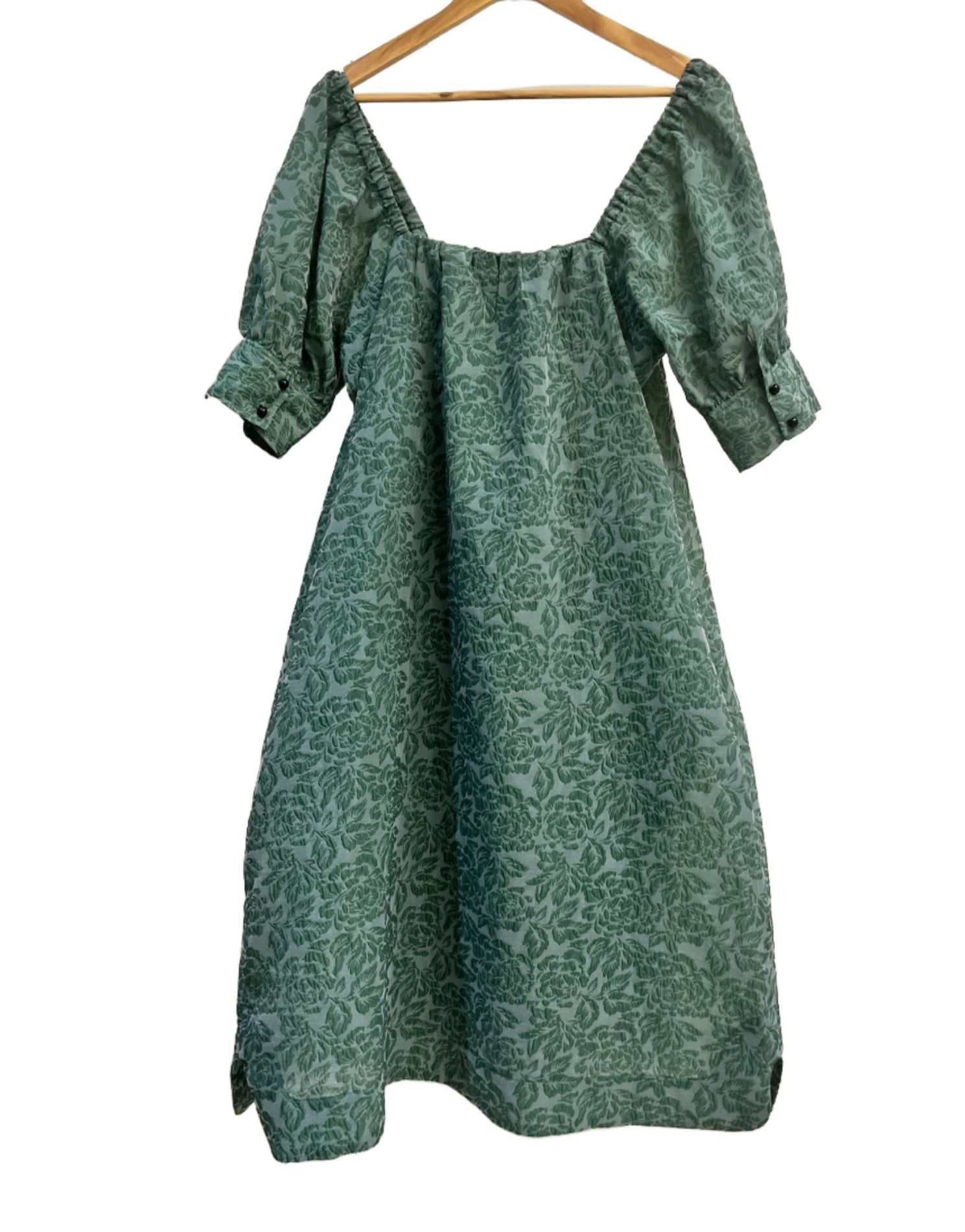 Ganni Green Dress 14