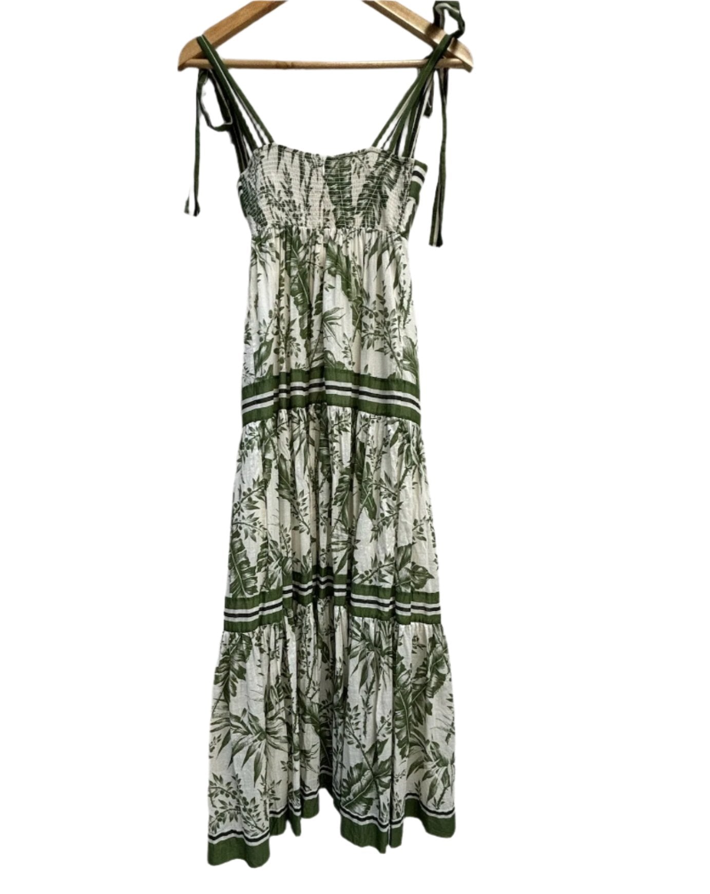 Zimmermann Green Foliage Dress 0g