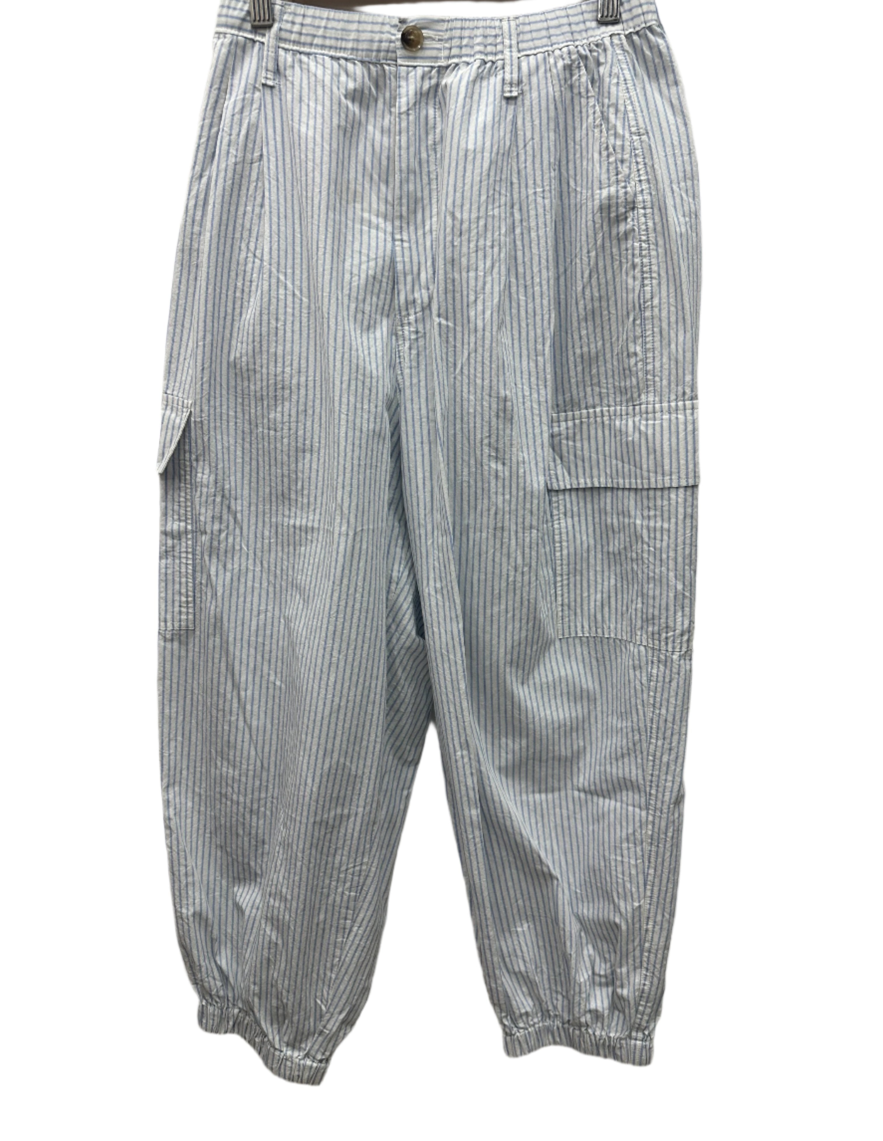 Bassike Blue/Wht Striped Pants 2