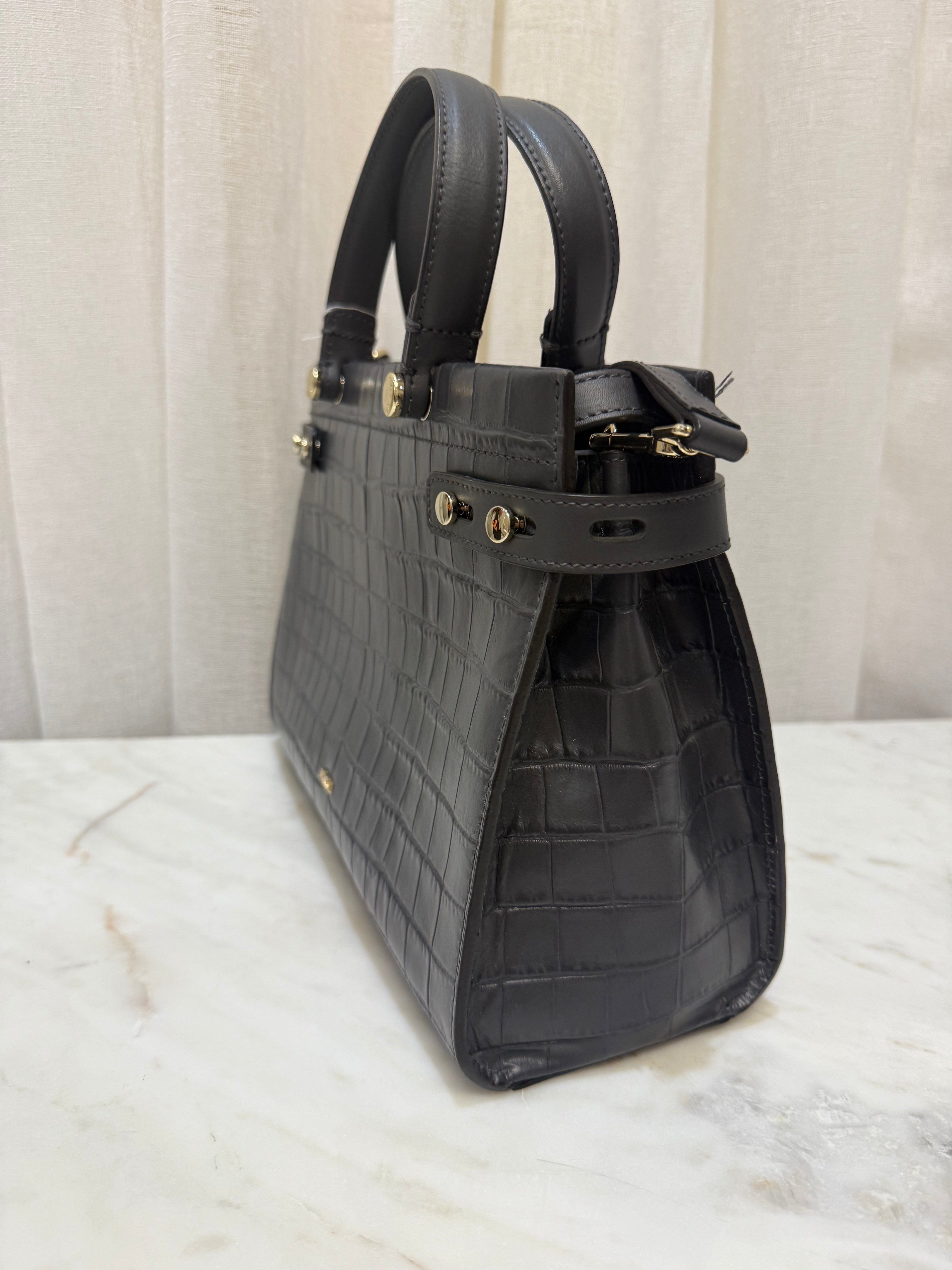 Furla Charcol Croc Bag