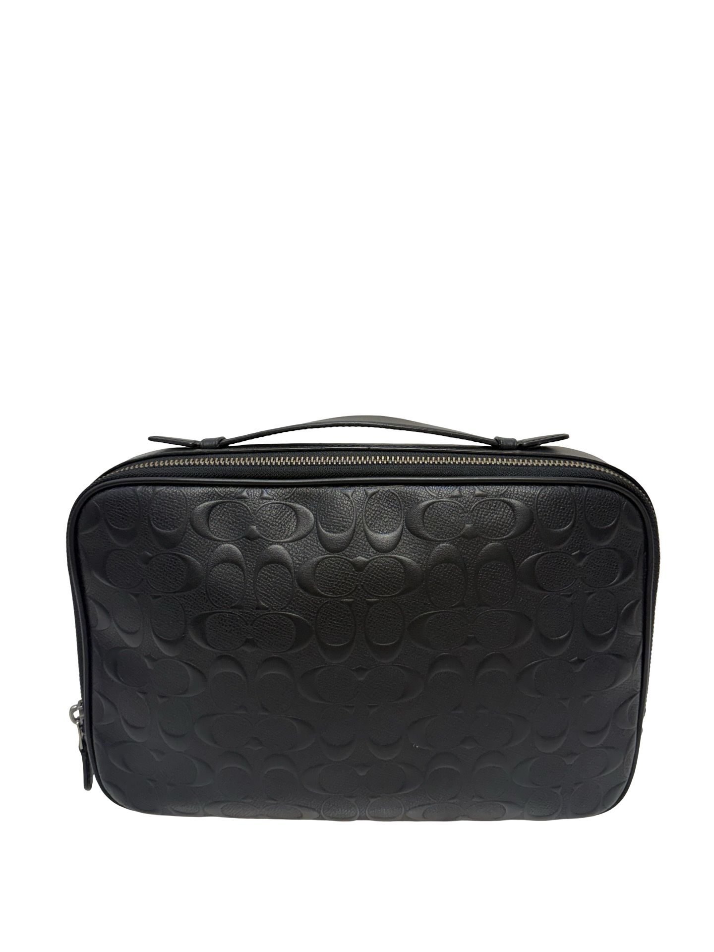 Black Coach Leather Pouch in